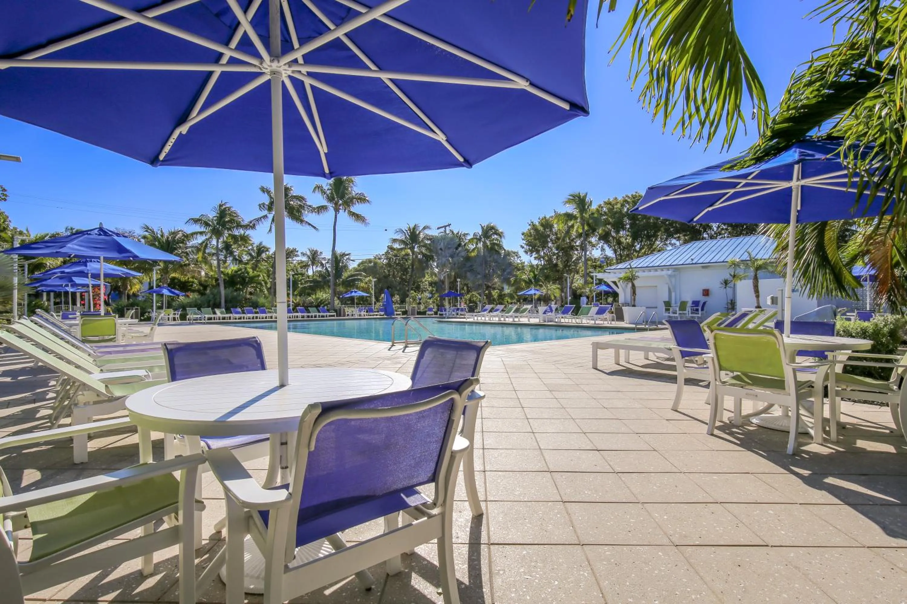 Pool view in Ocean Pointe Suites at Key Largo