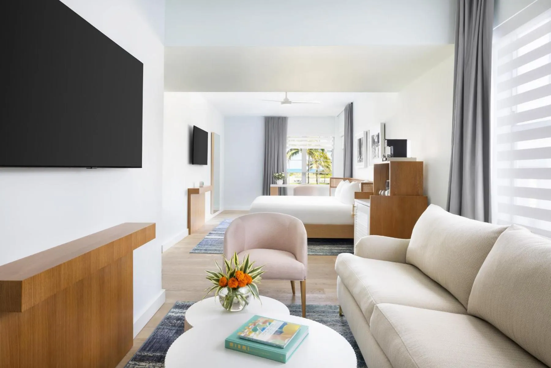 Bed in Park Central South Beach