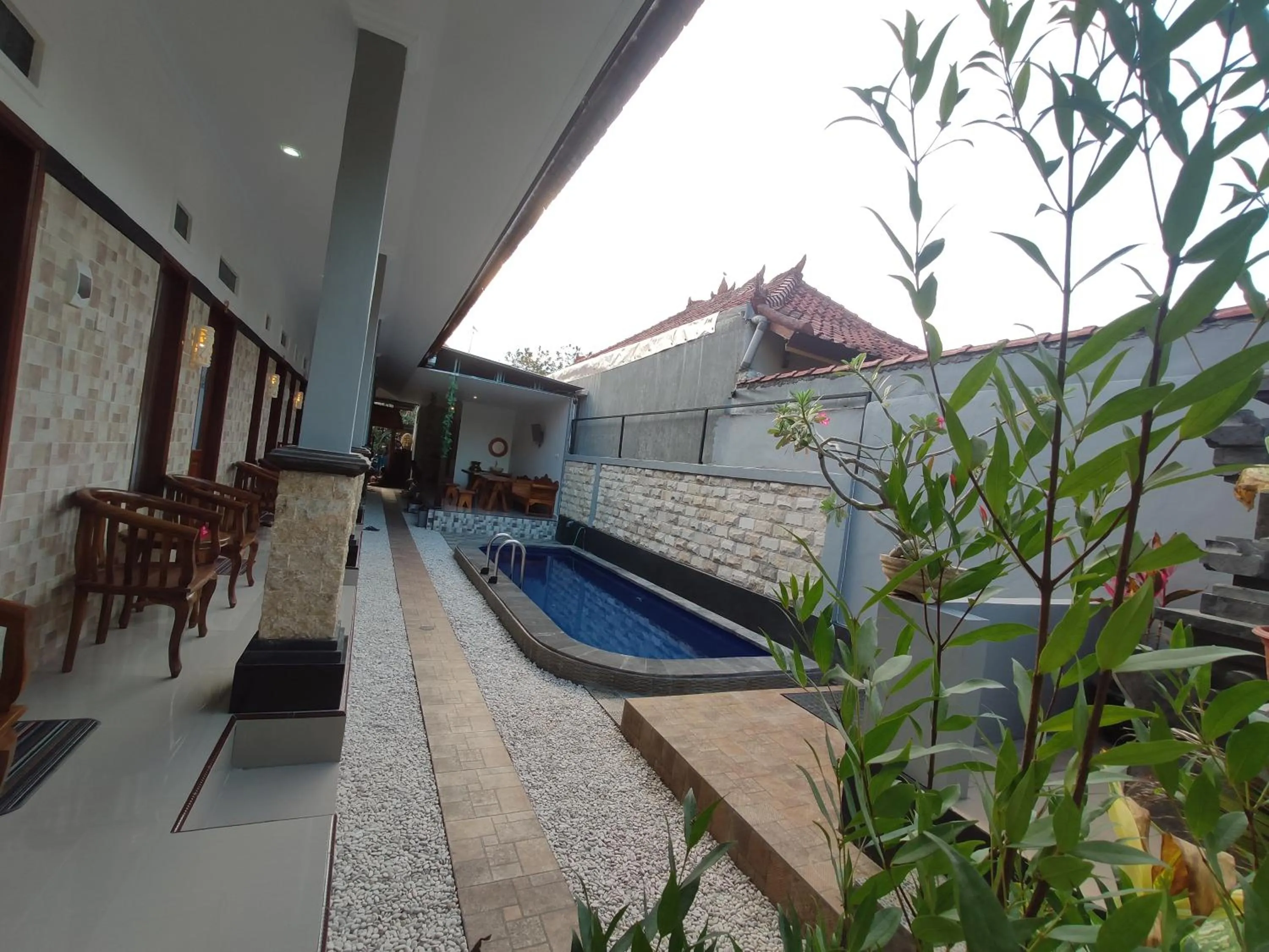 Pool view in Gedhong Hostel