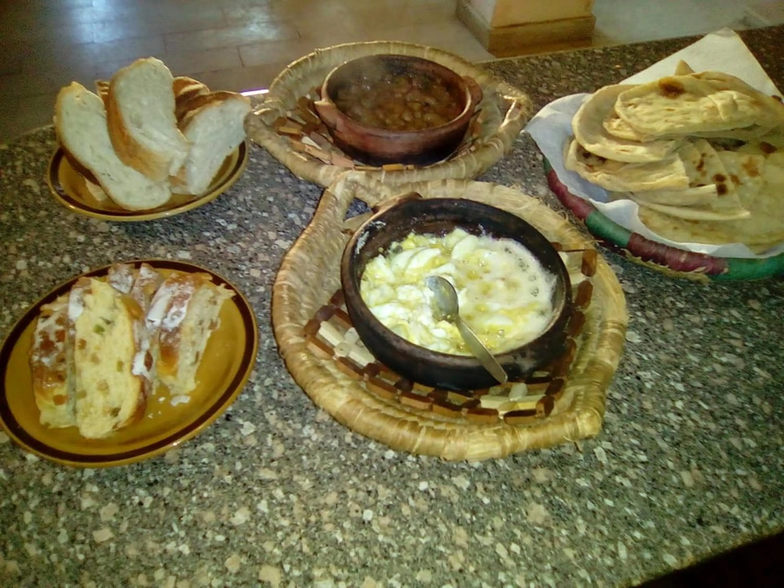 Continental breakfast in Pharaohs Hotel