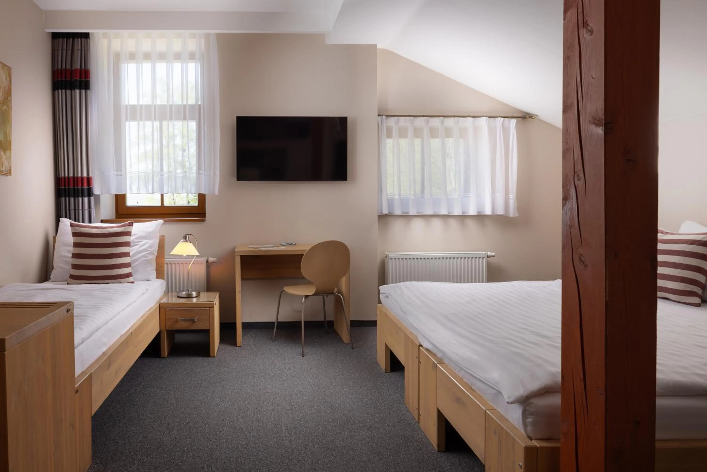 Bed in Hotel Praděd Thamm