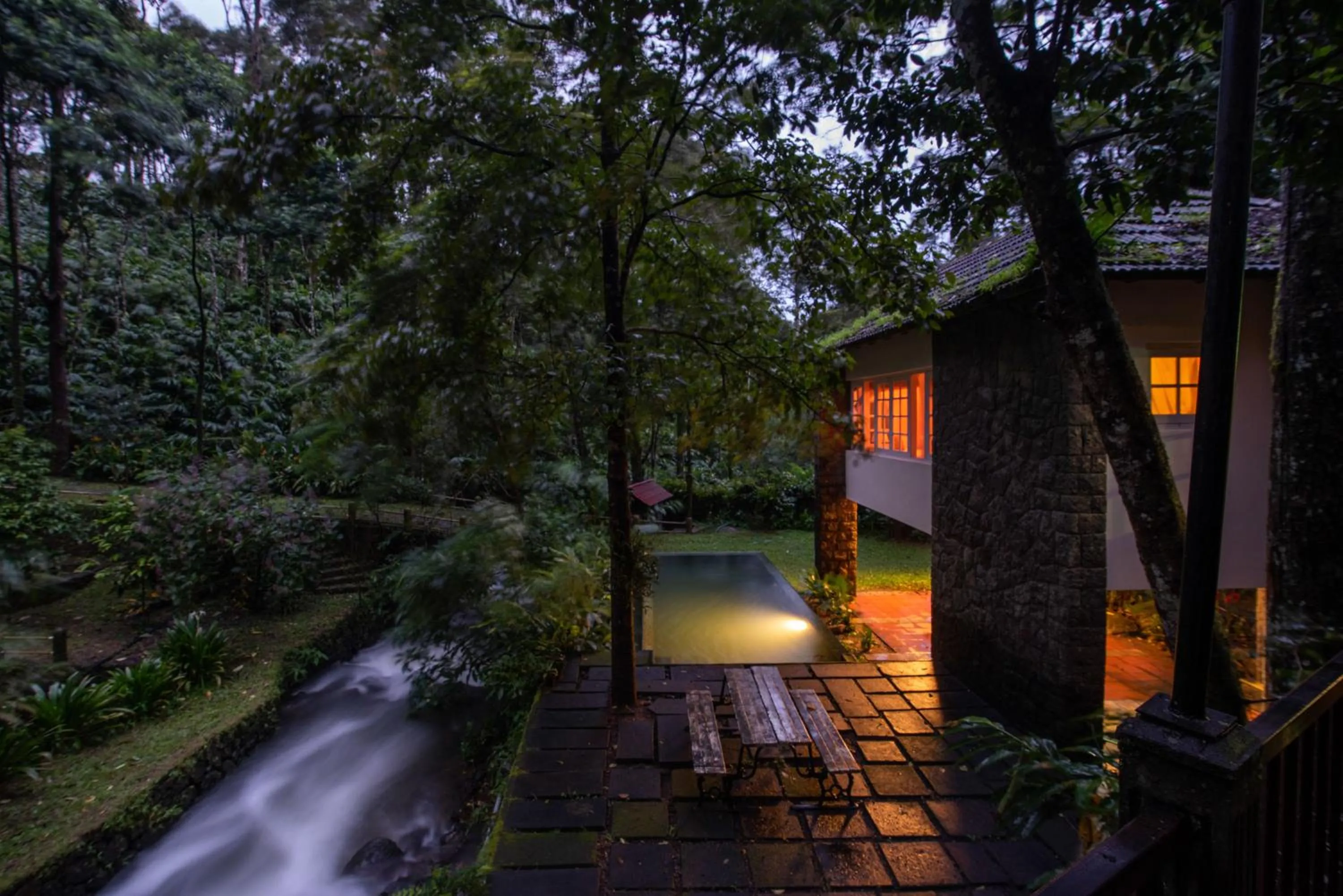 Swimming pool in Mystic Mayapott, Thekkady
