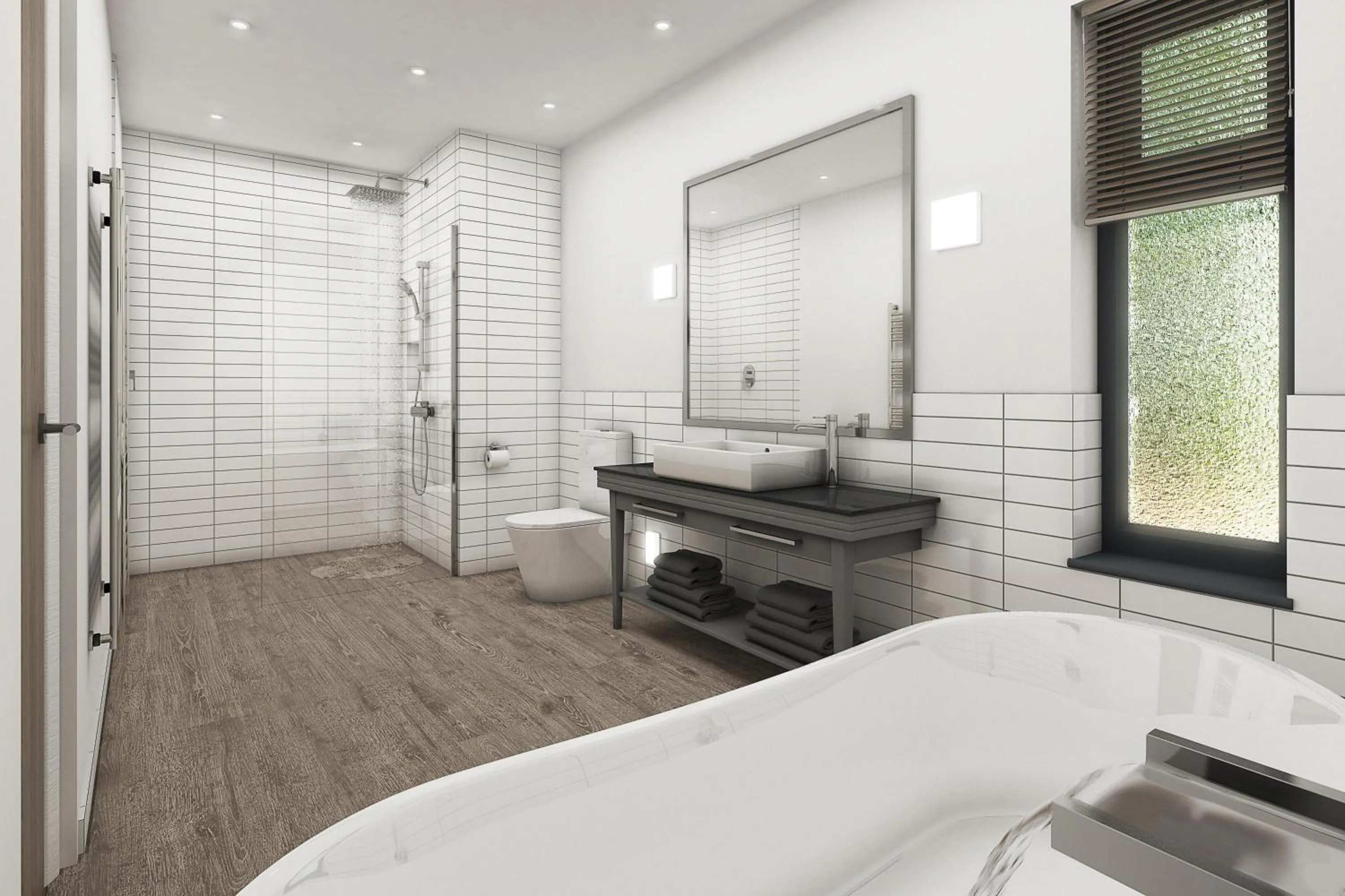 Bathroom in Kentisbury Grange