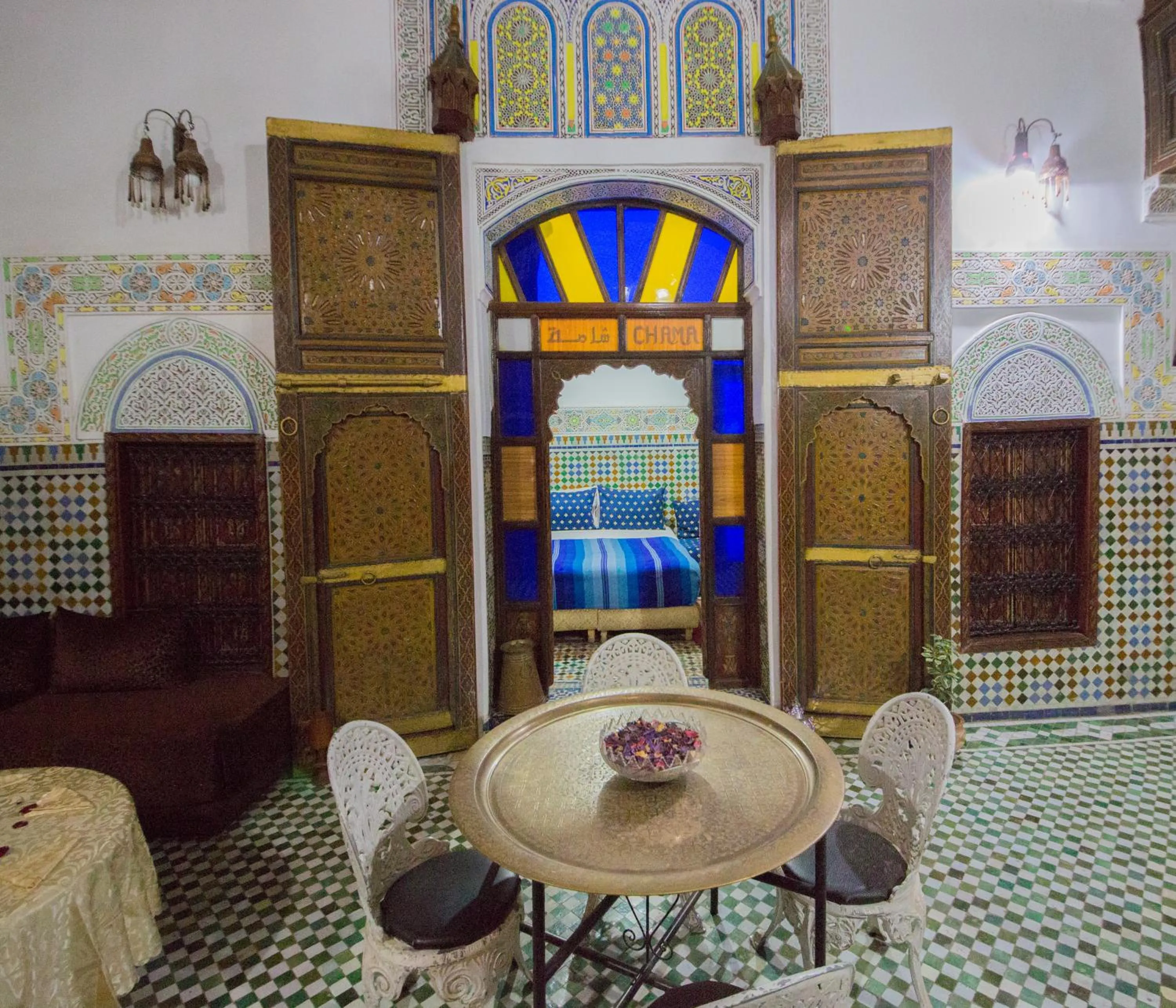 Living room in Riad El Bacha