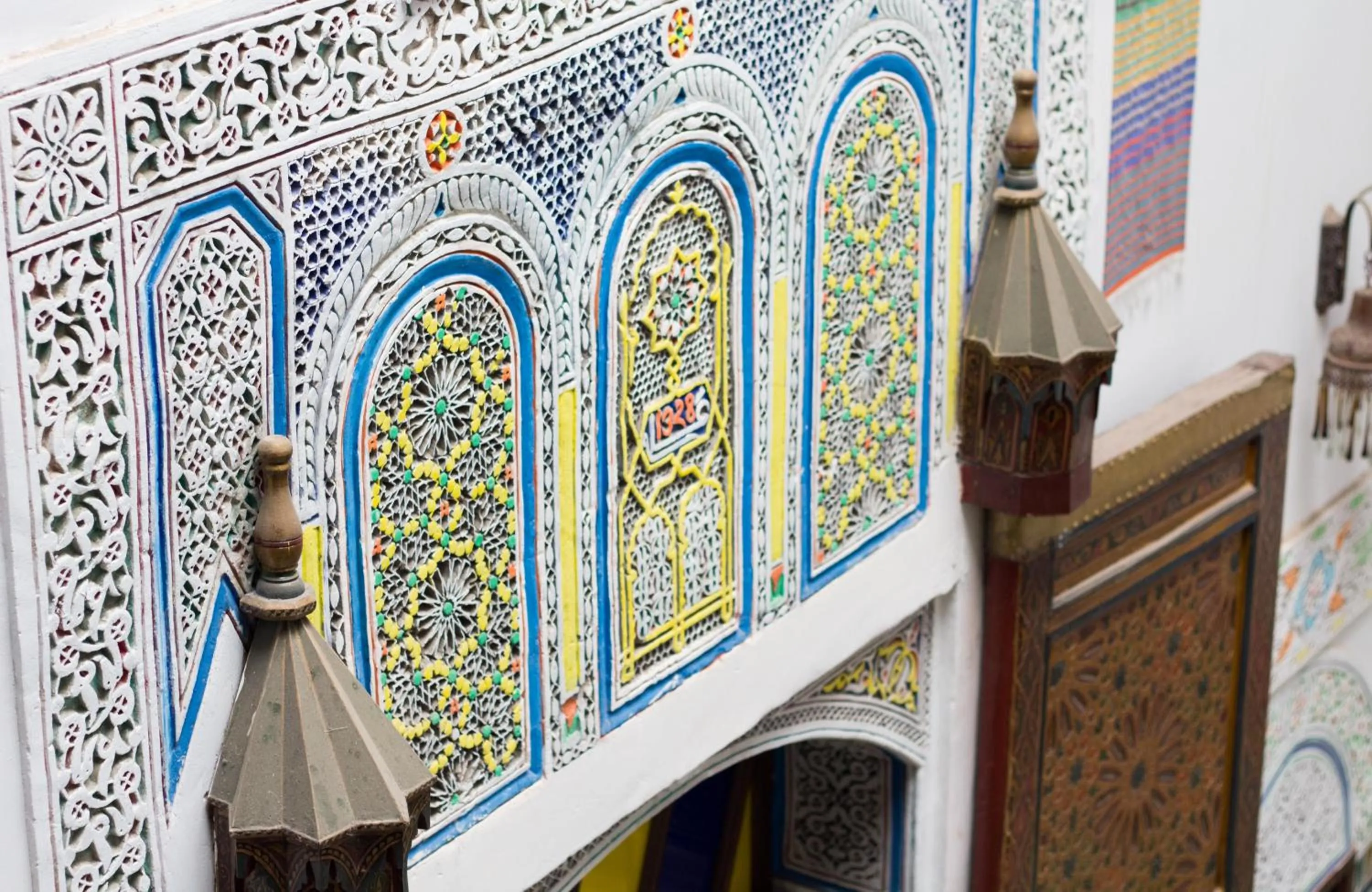 Decorative detail in Riad El Bacha