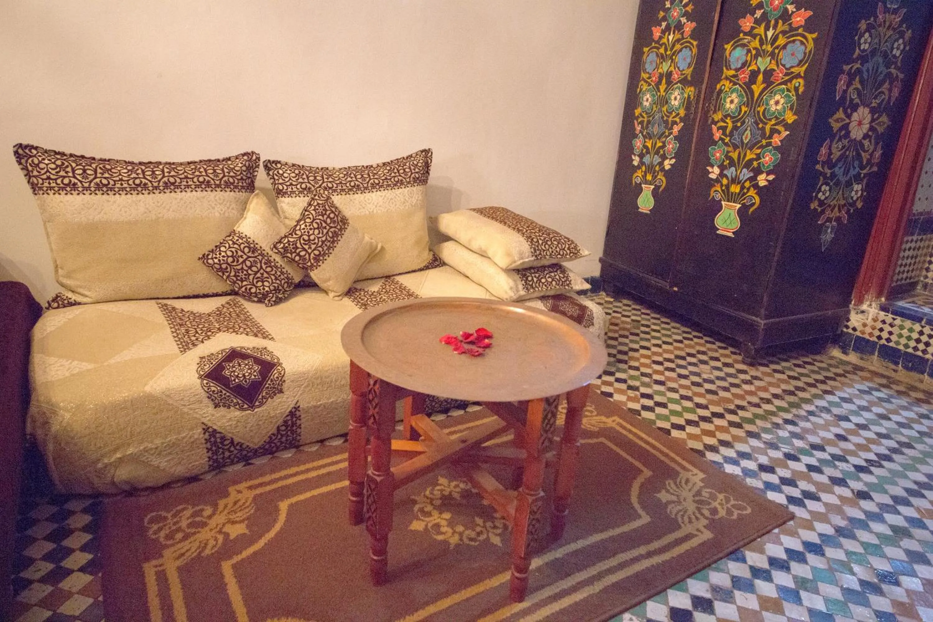 Living room in Riad El Bacha