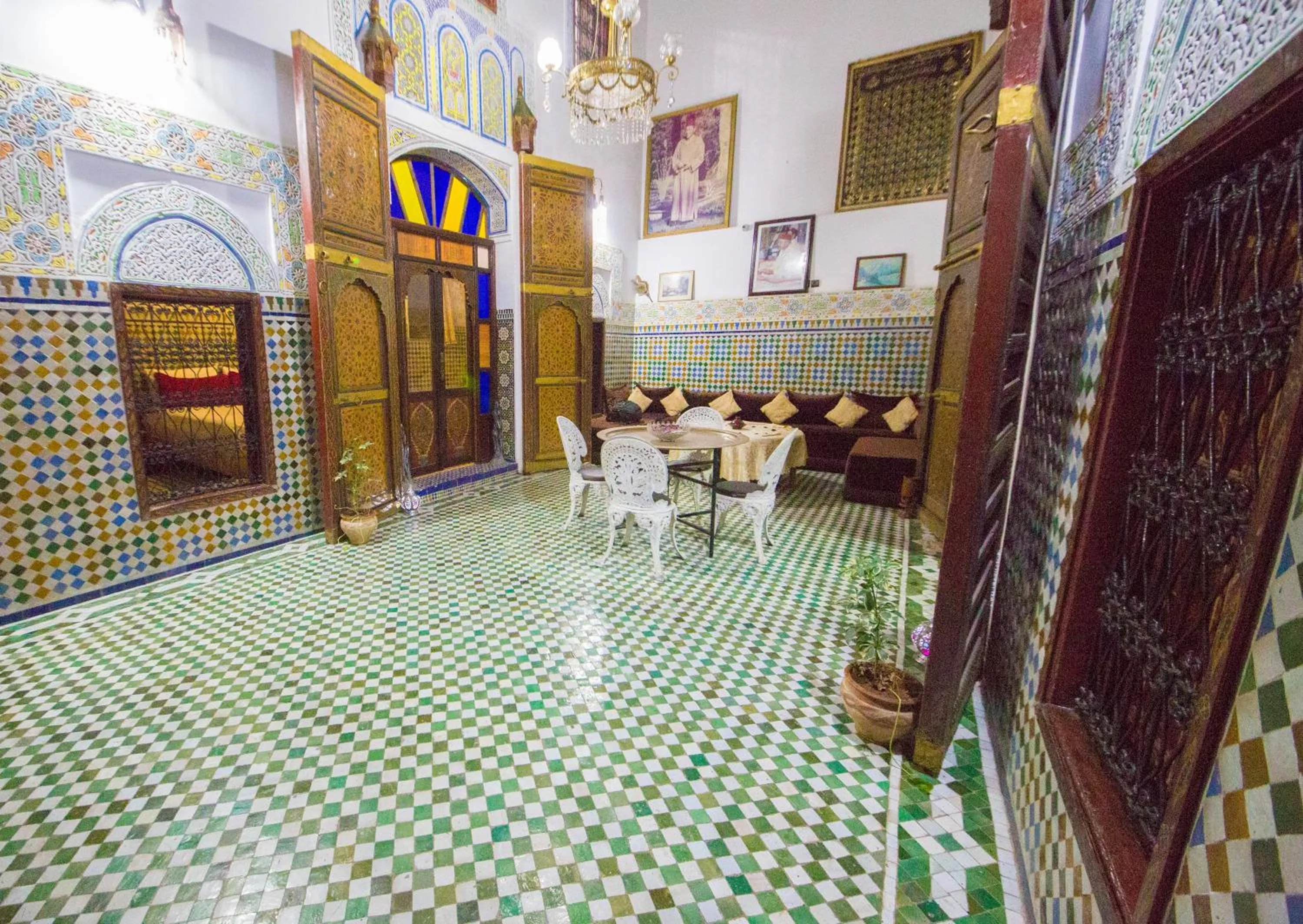 Patio in Riad El Bacha