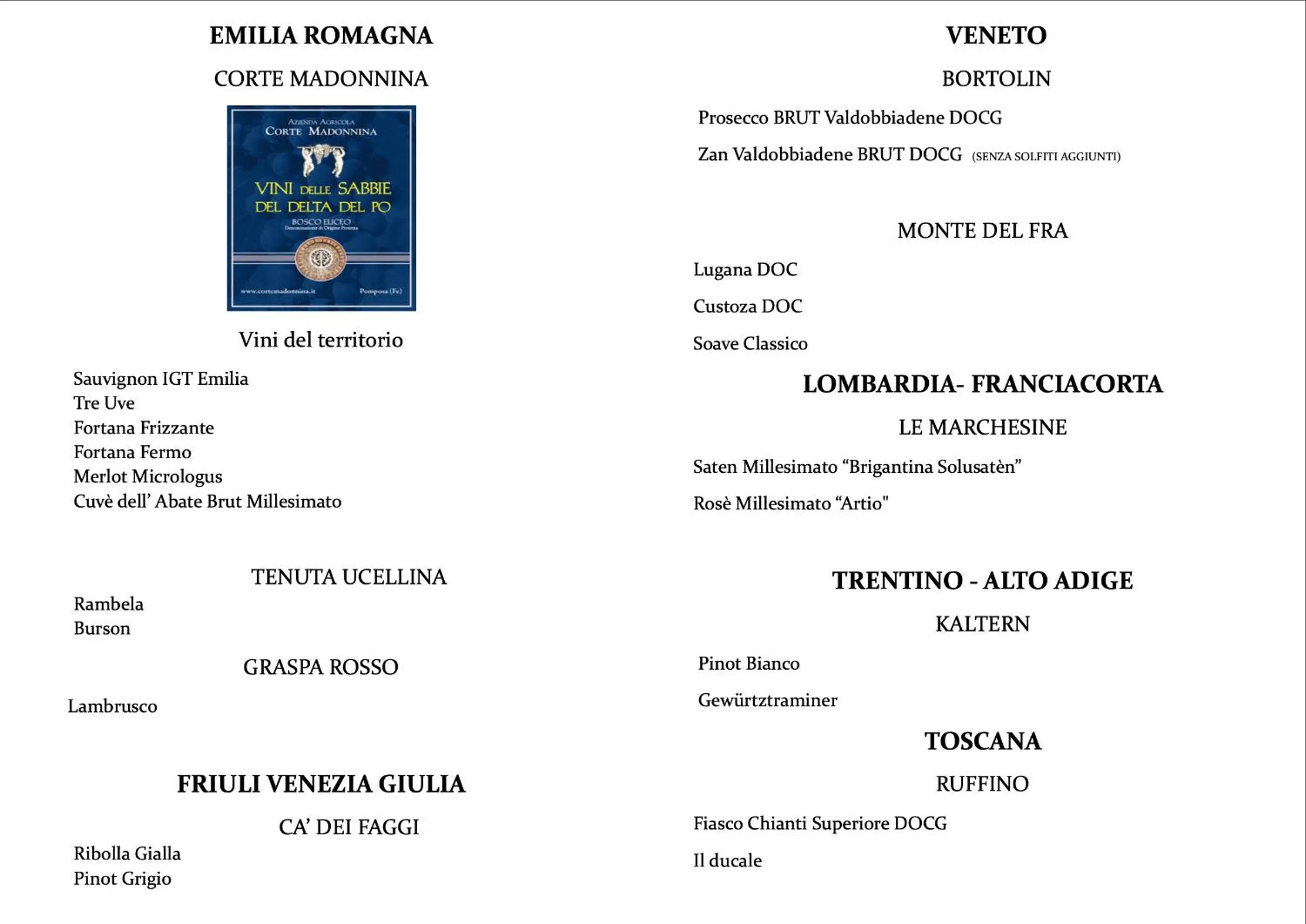 Restaurant/places to eat in Locanda del Delta