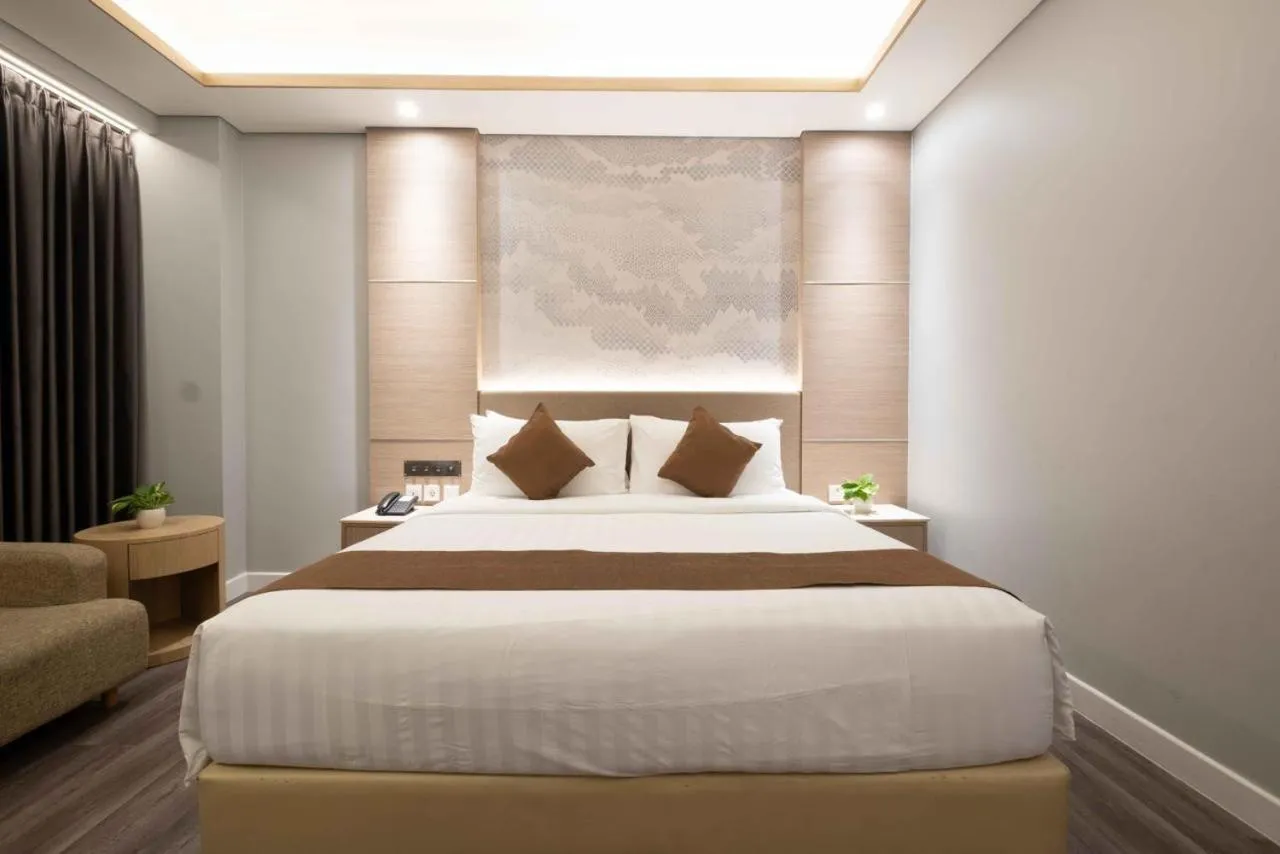Bed in Orchardz Hotel Industri Jakarta Kemayoran