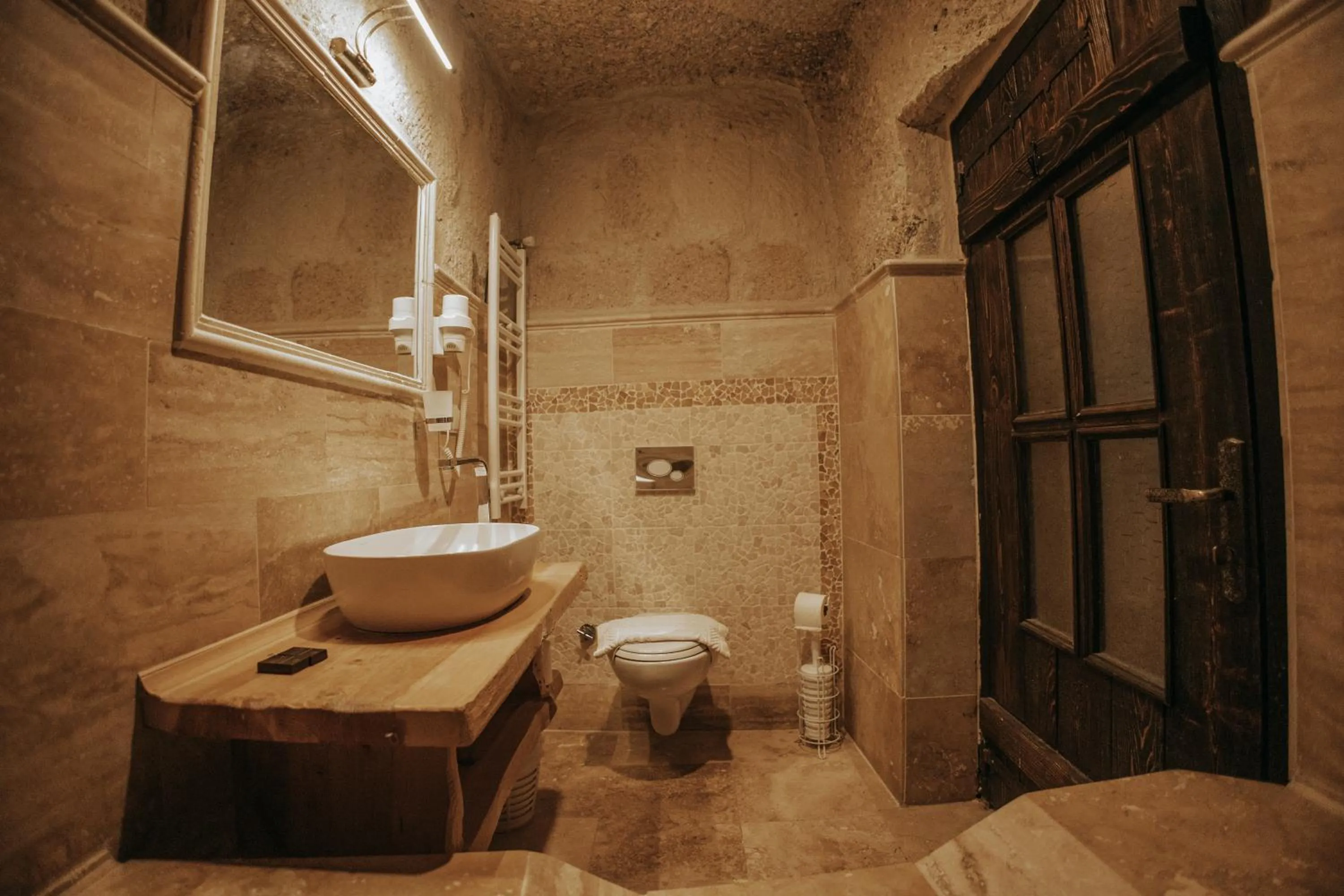 Shower in Vintage Cave House Hotel