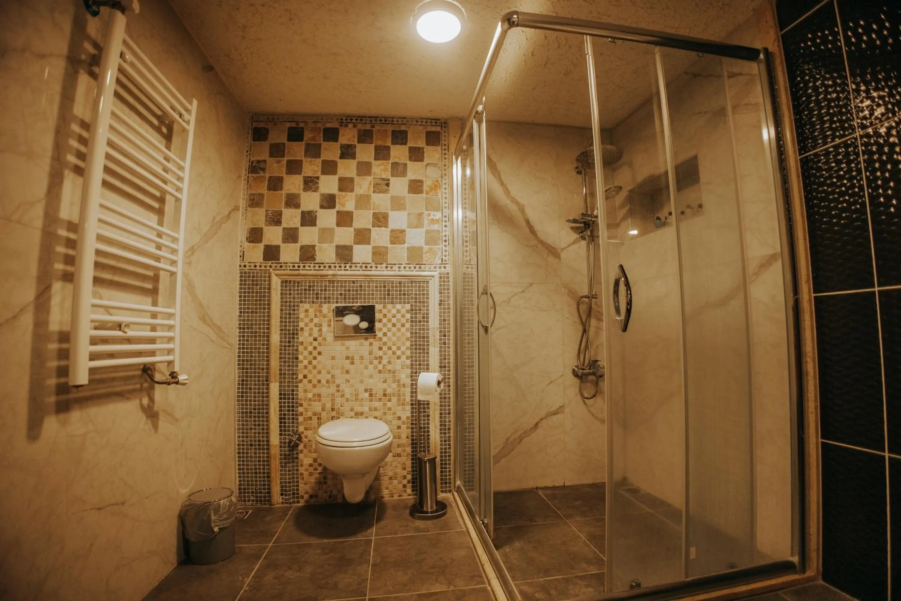 Shower in Vintage Cave House Hotel