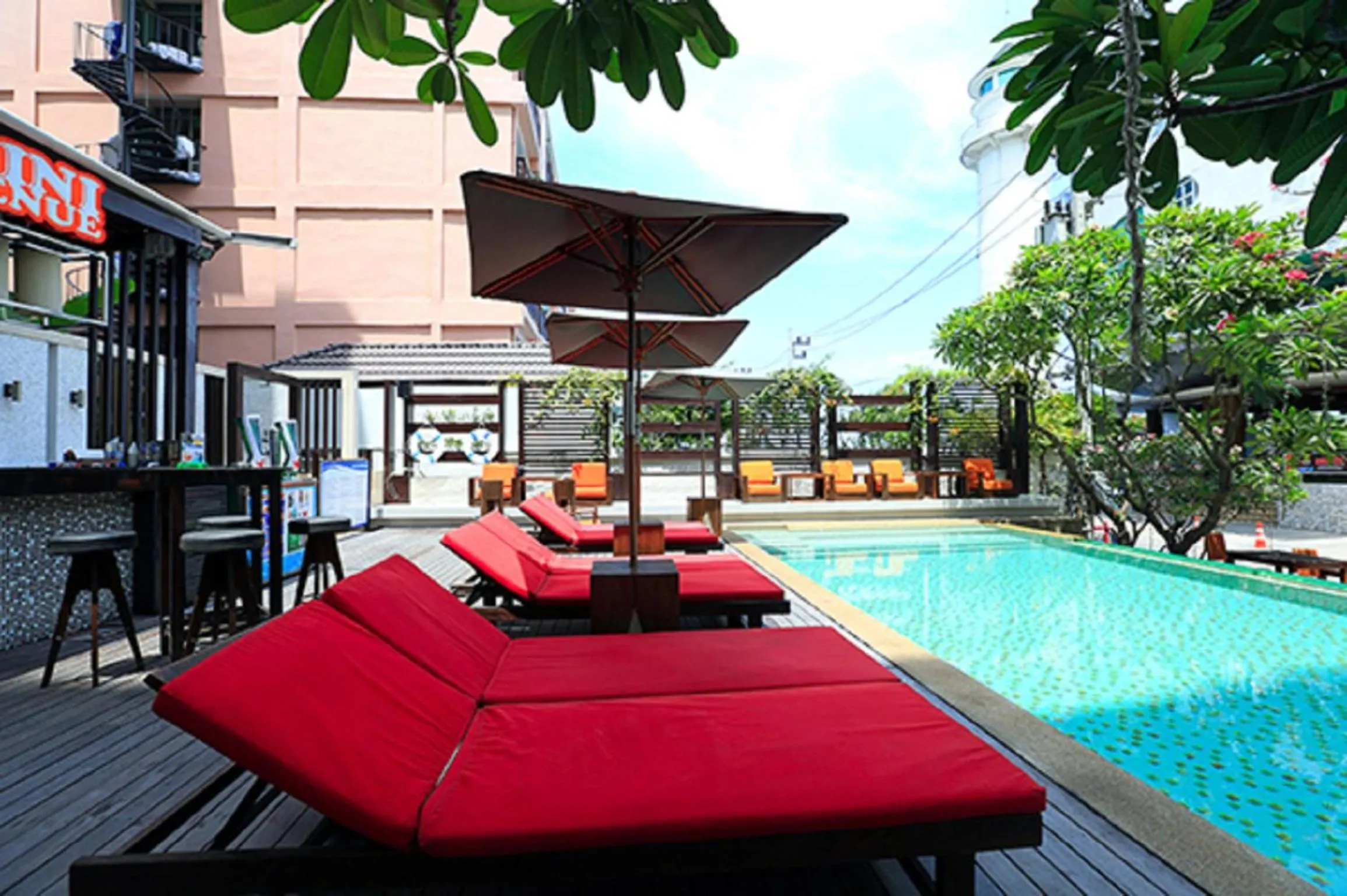 Balcony/Terrace in Pattaya Sea View Hotel - SHA Extra Plus