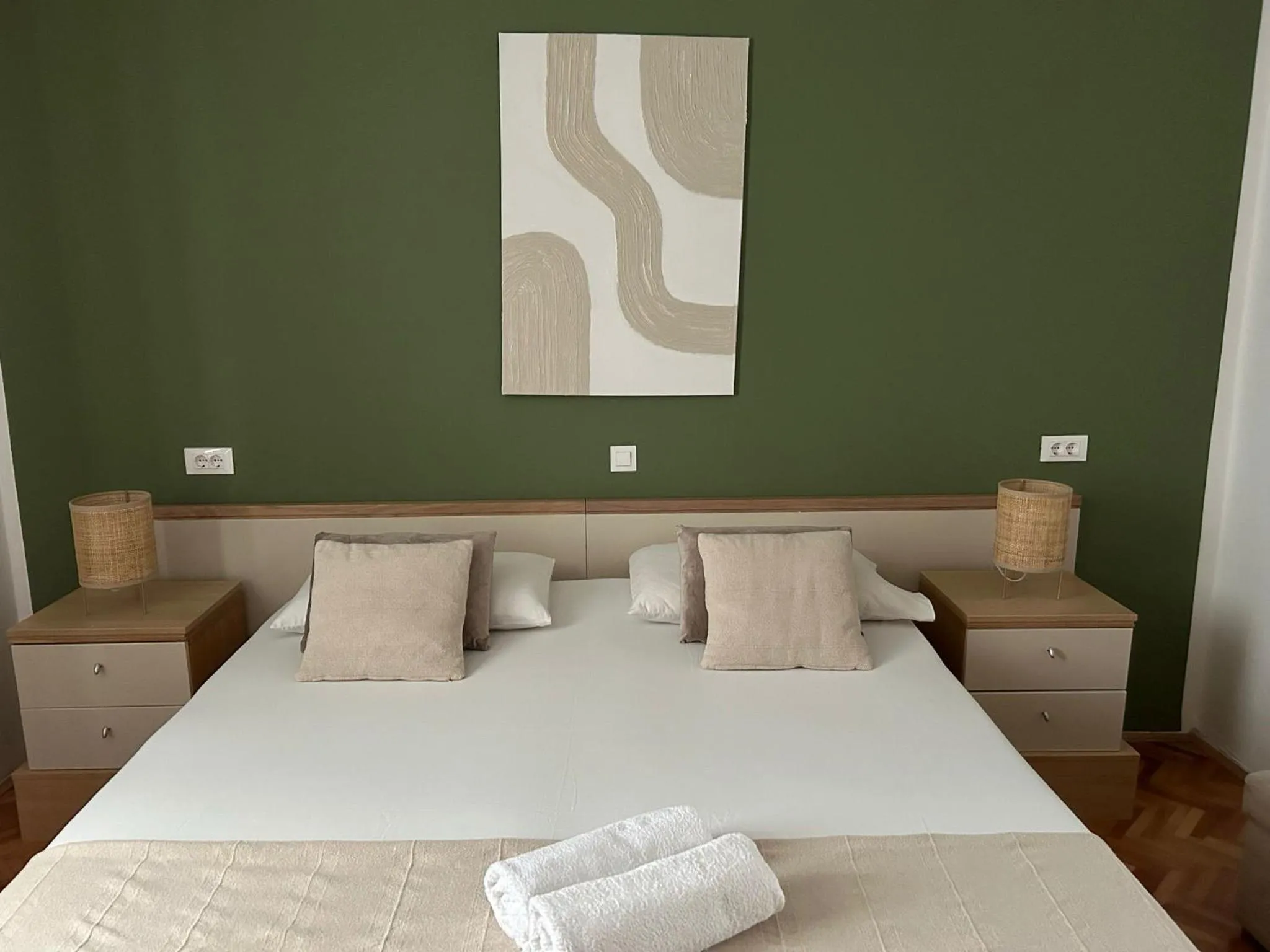 Bedroom, Bed in Perina Apartment - free parking