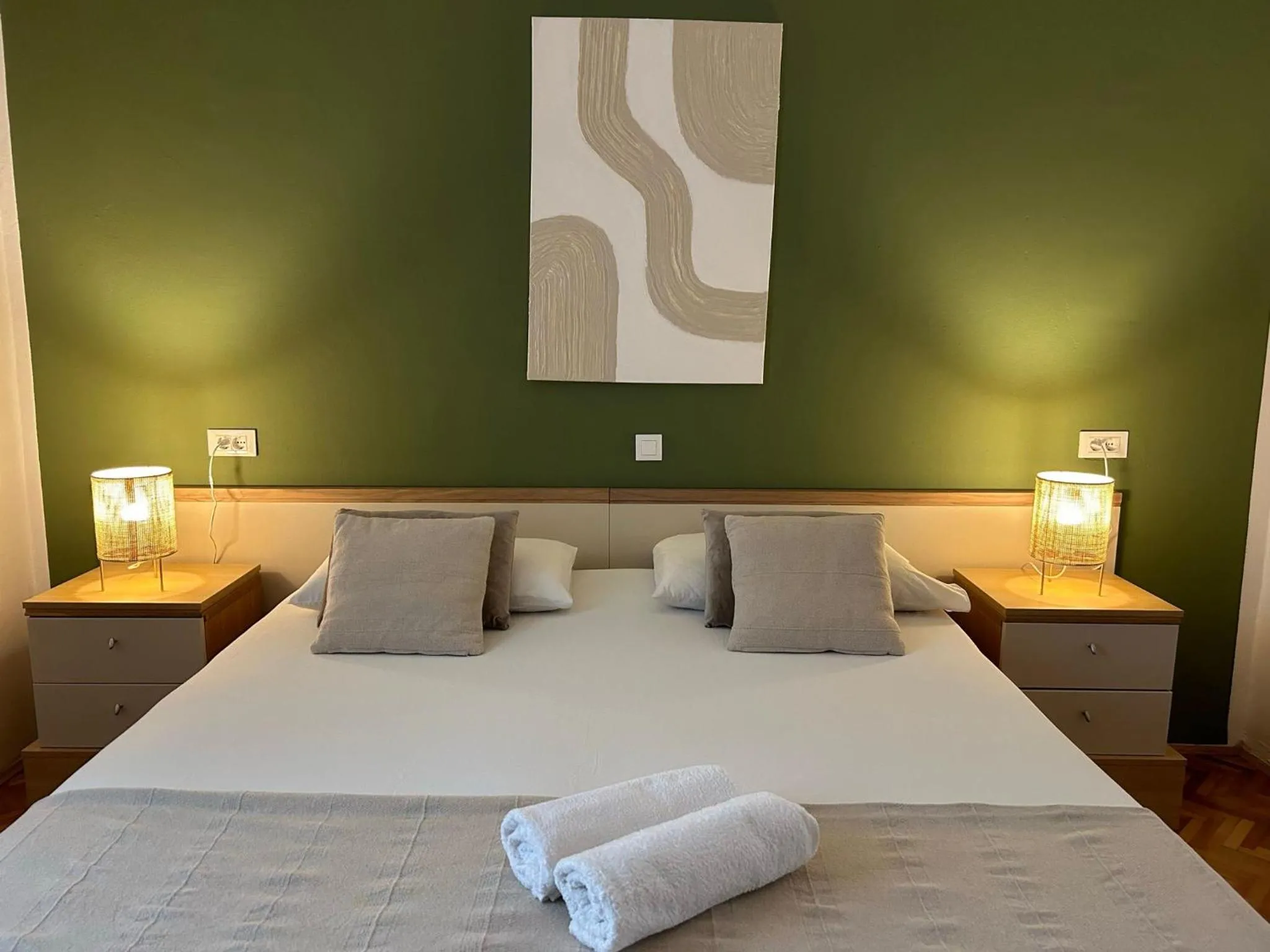 Bedroom, Bed in Perina Apartment - free parking