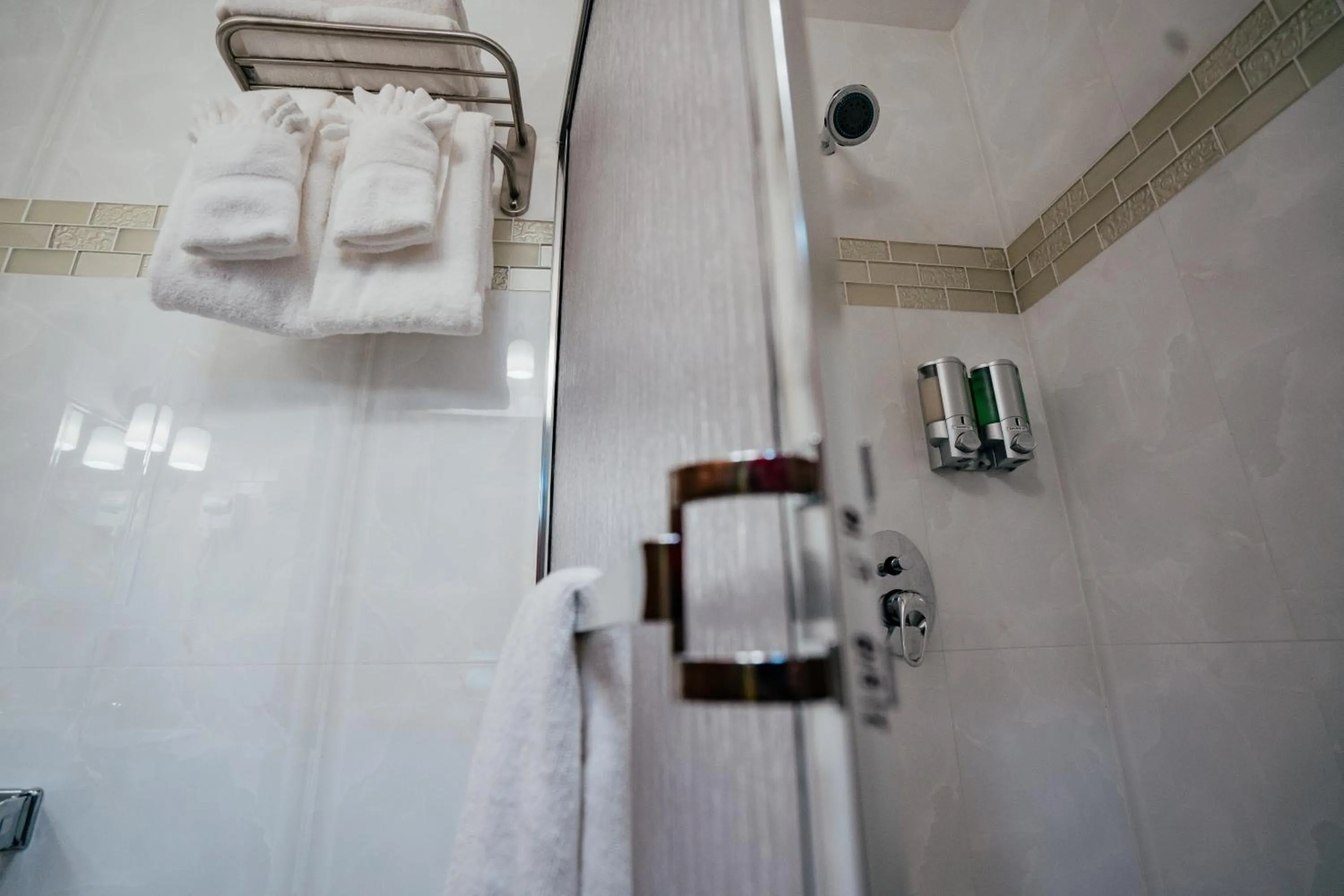 Shower in Runway Hotel