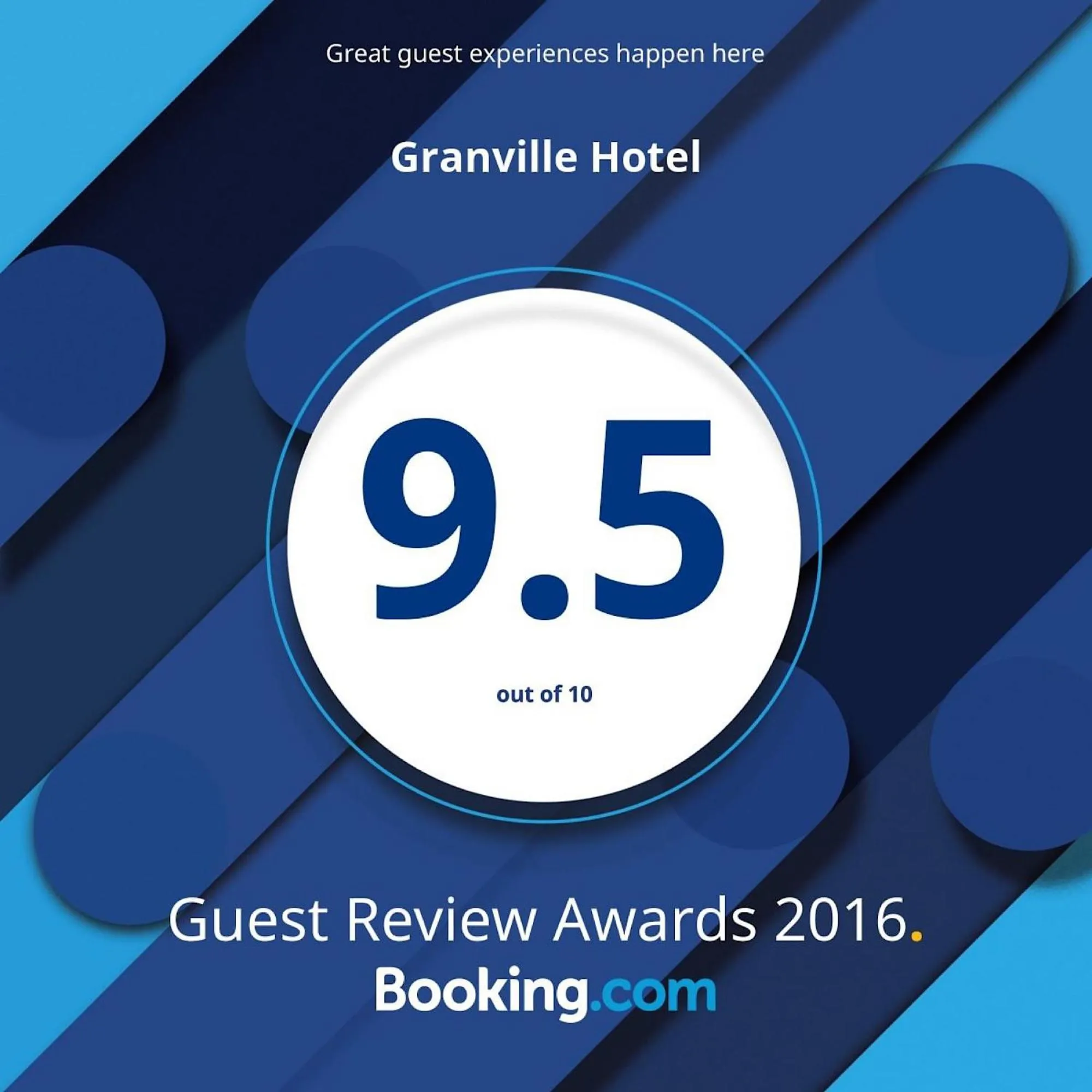 Certificate/Award in Granville Hotel
