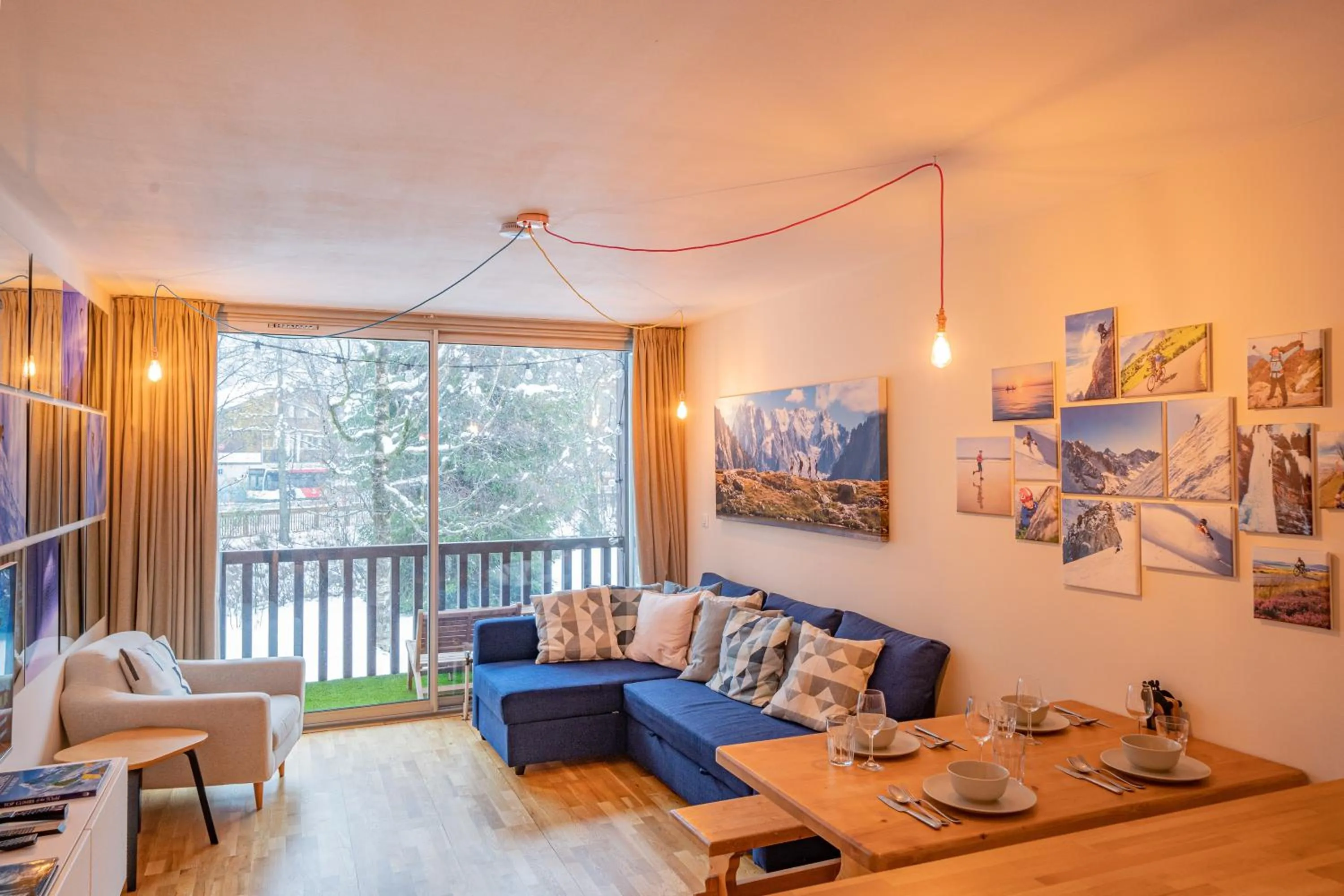 Living room in Apartment Arve - Chamonix Peaks Retreat