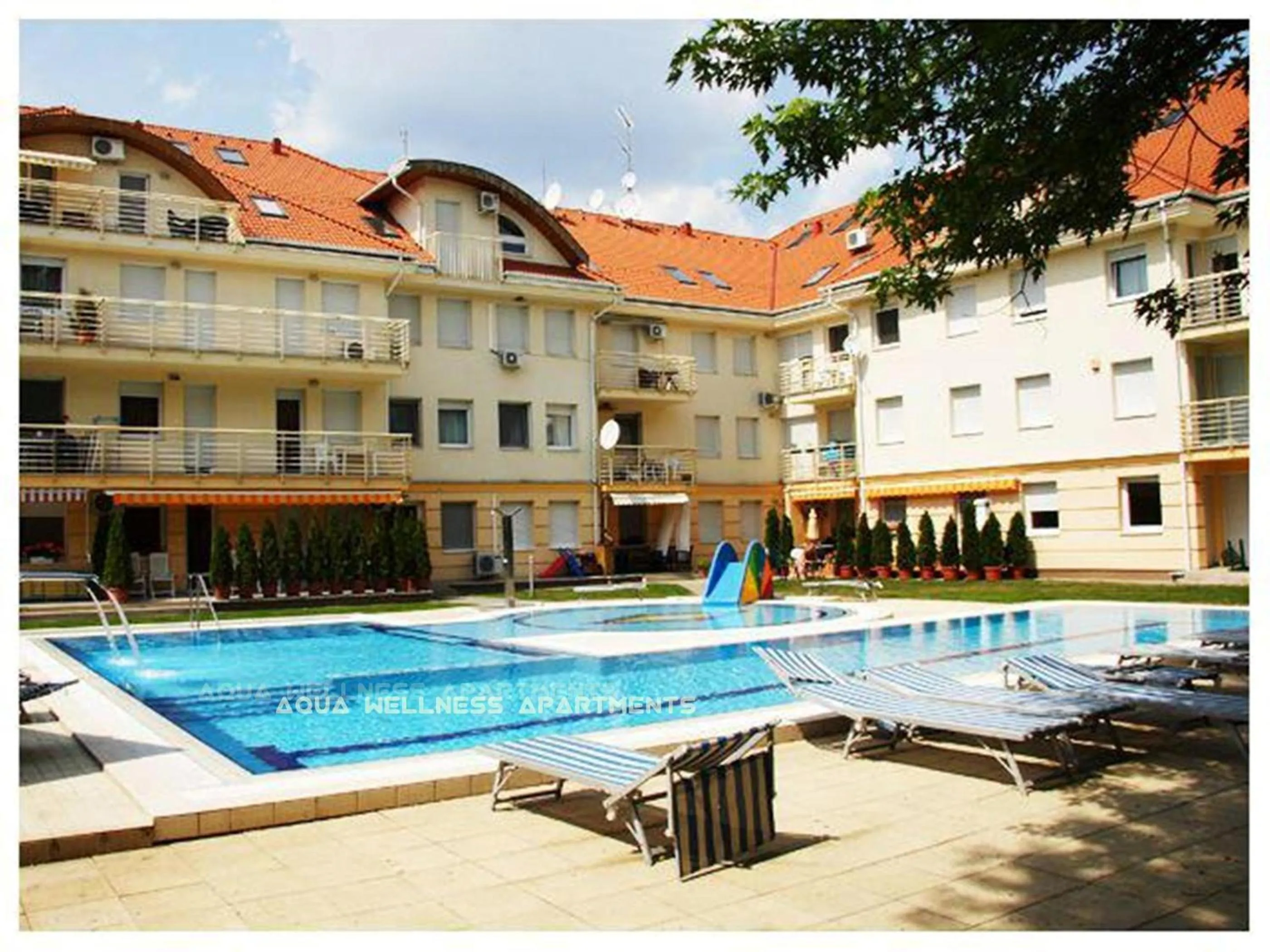 Swimming pool in Aqua Wellness Apartments