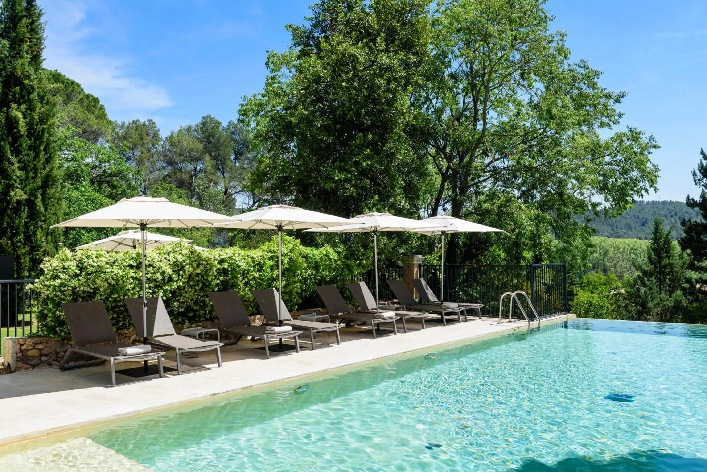 Pool view in Les Lodges Sainte-Victoire Hotel & Spa
