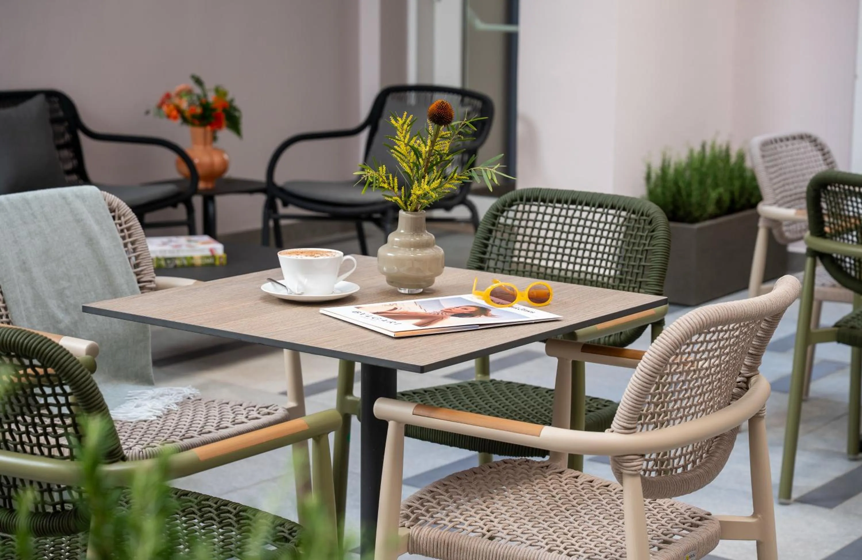 Balcony/Terrace in Leonardo Boutique Hotel Rome Monti