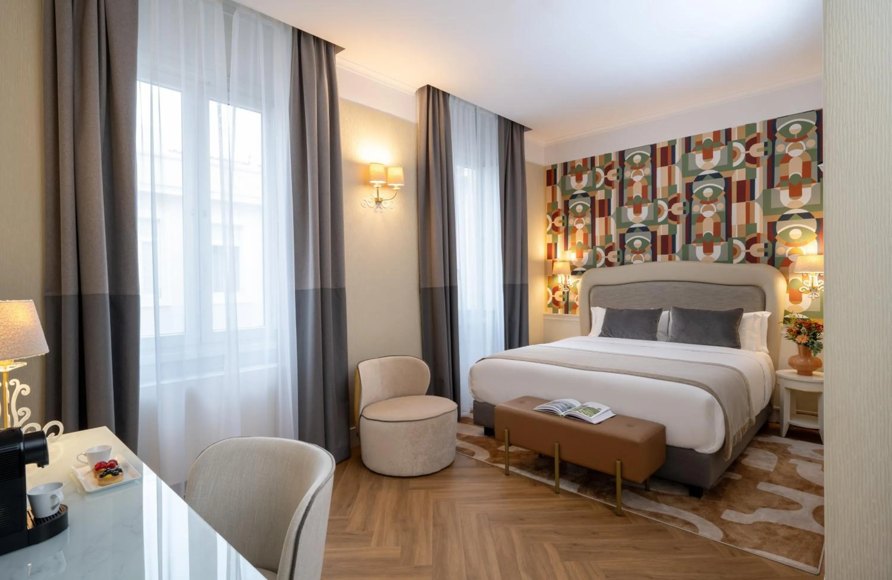 Bedroom, Bed in Leonardo Boutique Hotel Rome Monti