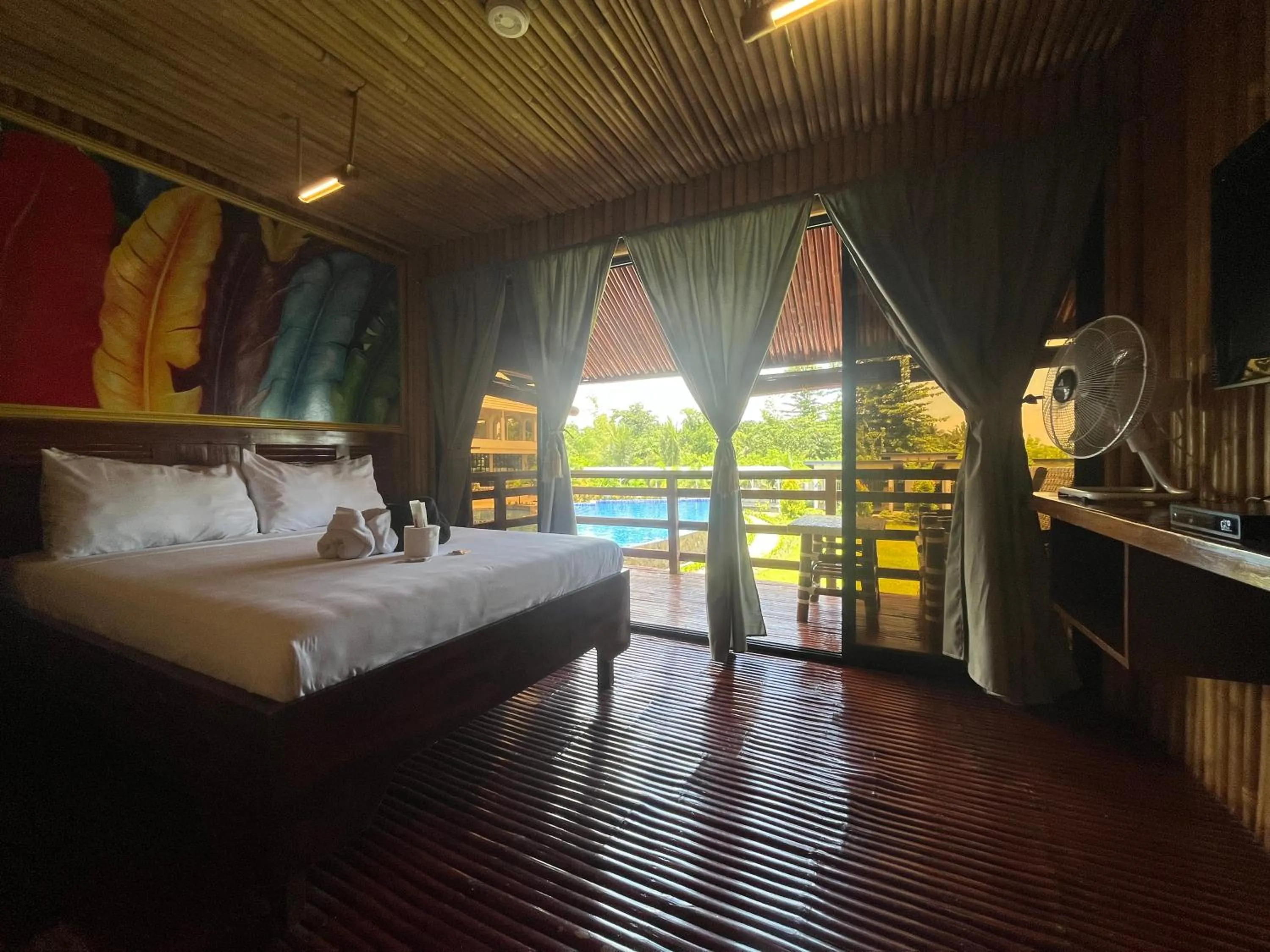 View (from property/room), Bed in Vistapaloma beach resort