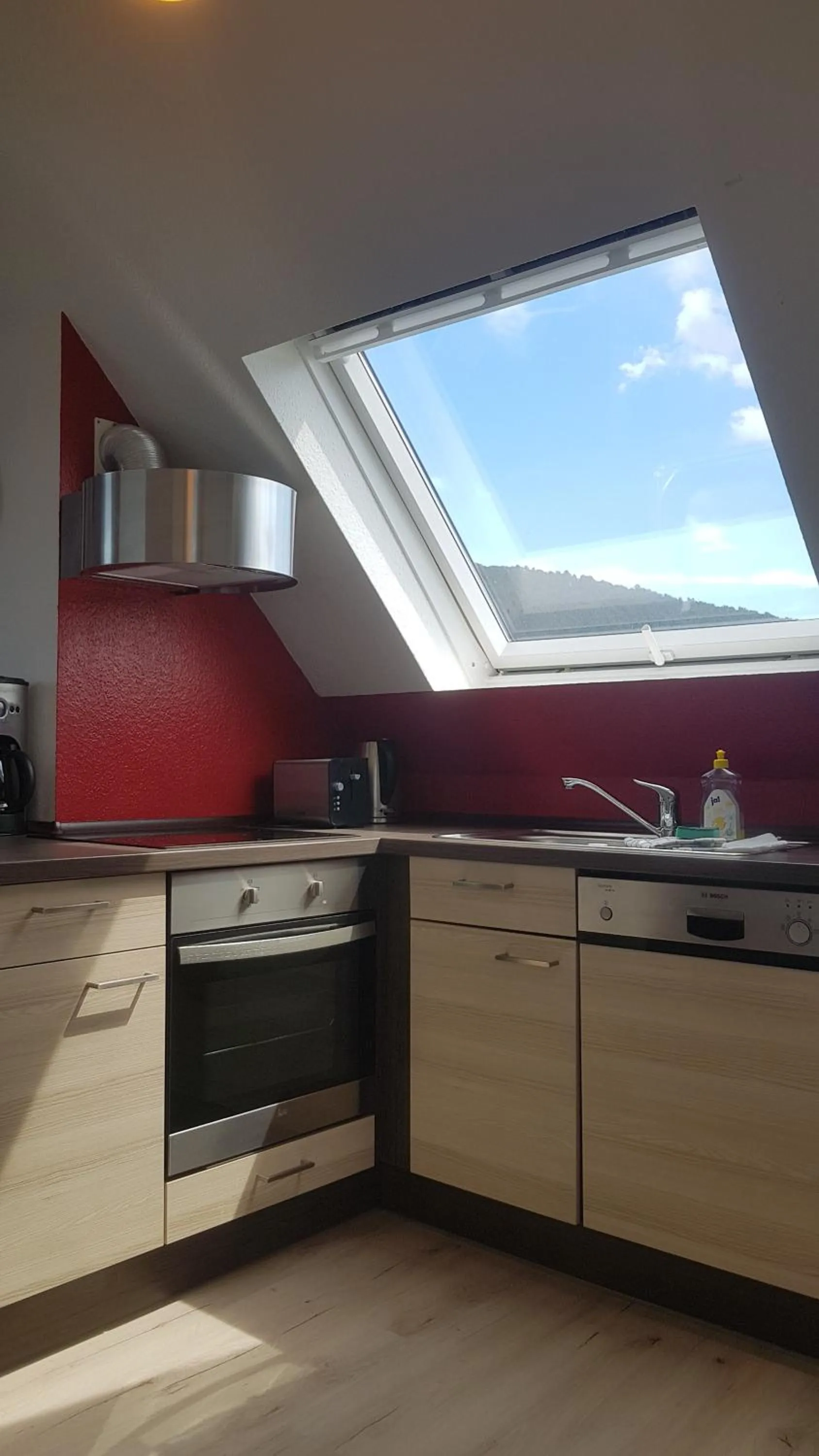 Kitchen or kitchenette in Ferienwohnung Fulda