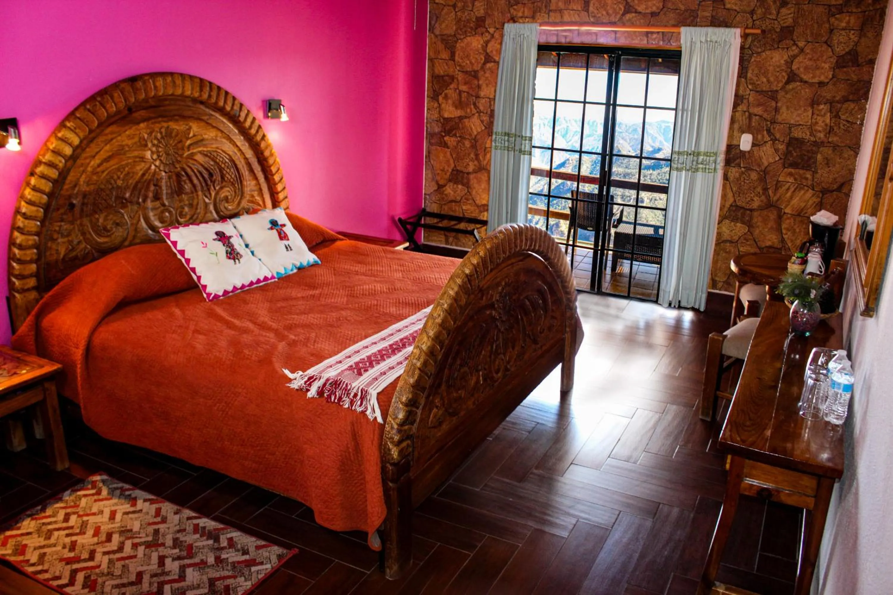 Bed in Hotel Divisadero Barrancas