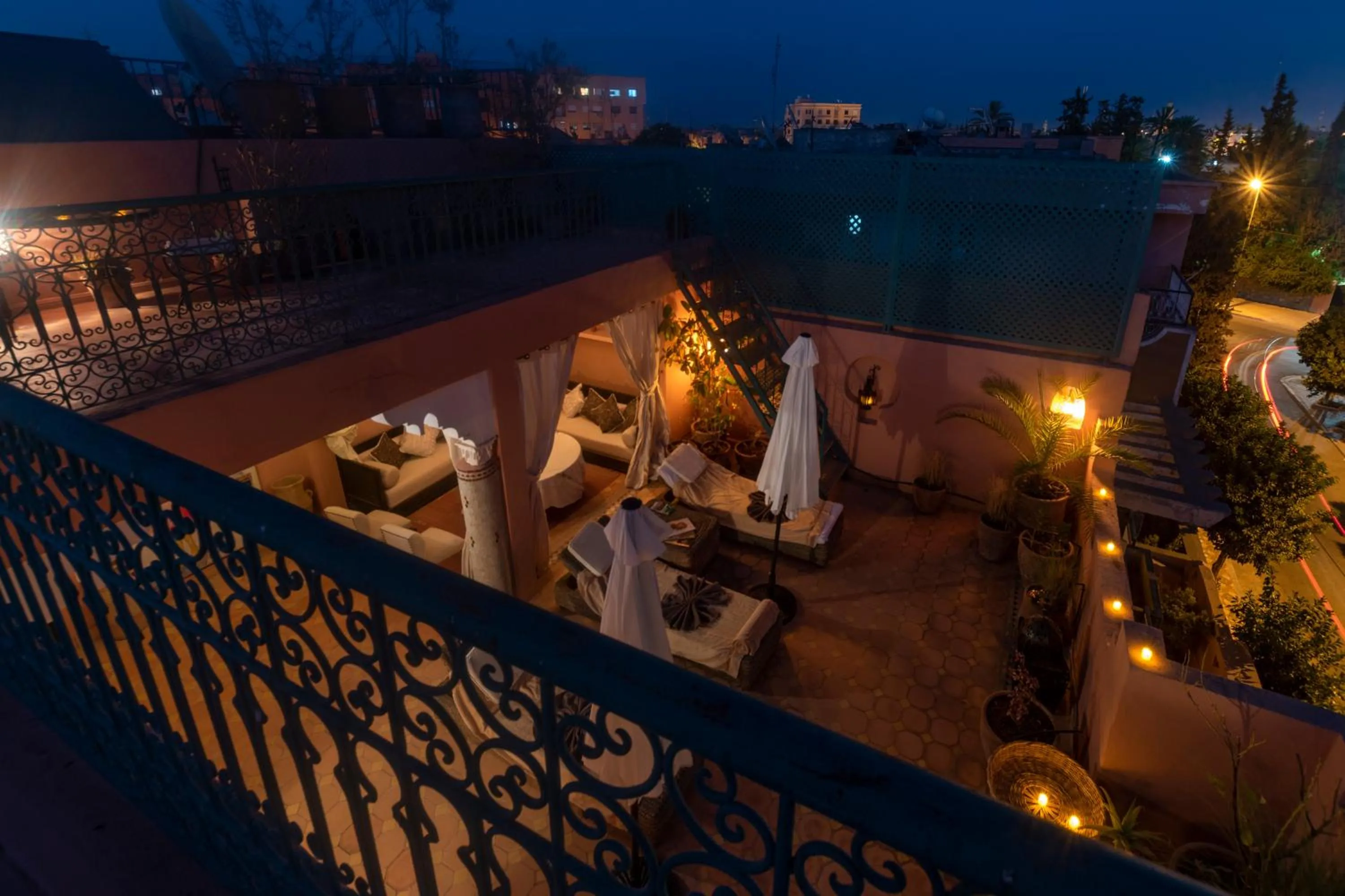 Balcony/Terrace in Villa Soraya Hammam & Jacuzzi