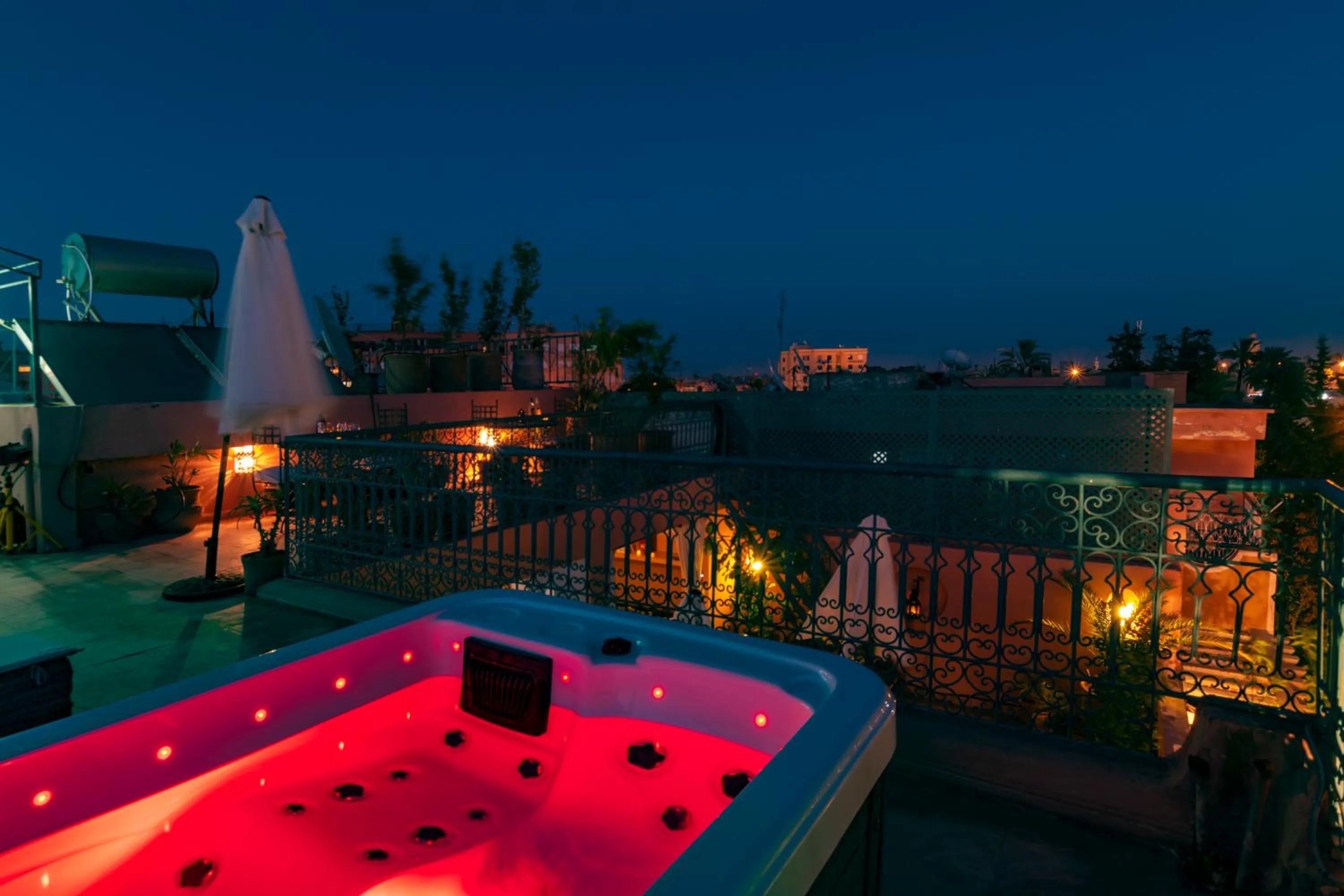 Balcony/Terrace in Villa Soraya Hammam & Jacuzzi