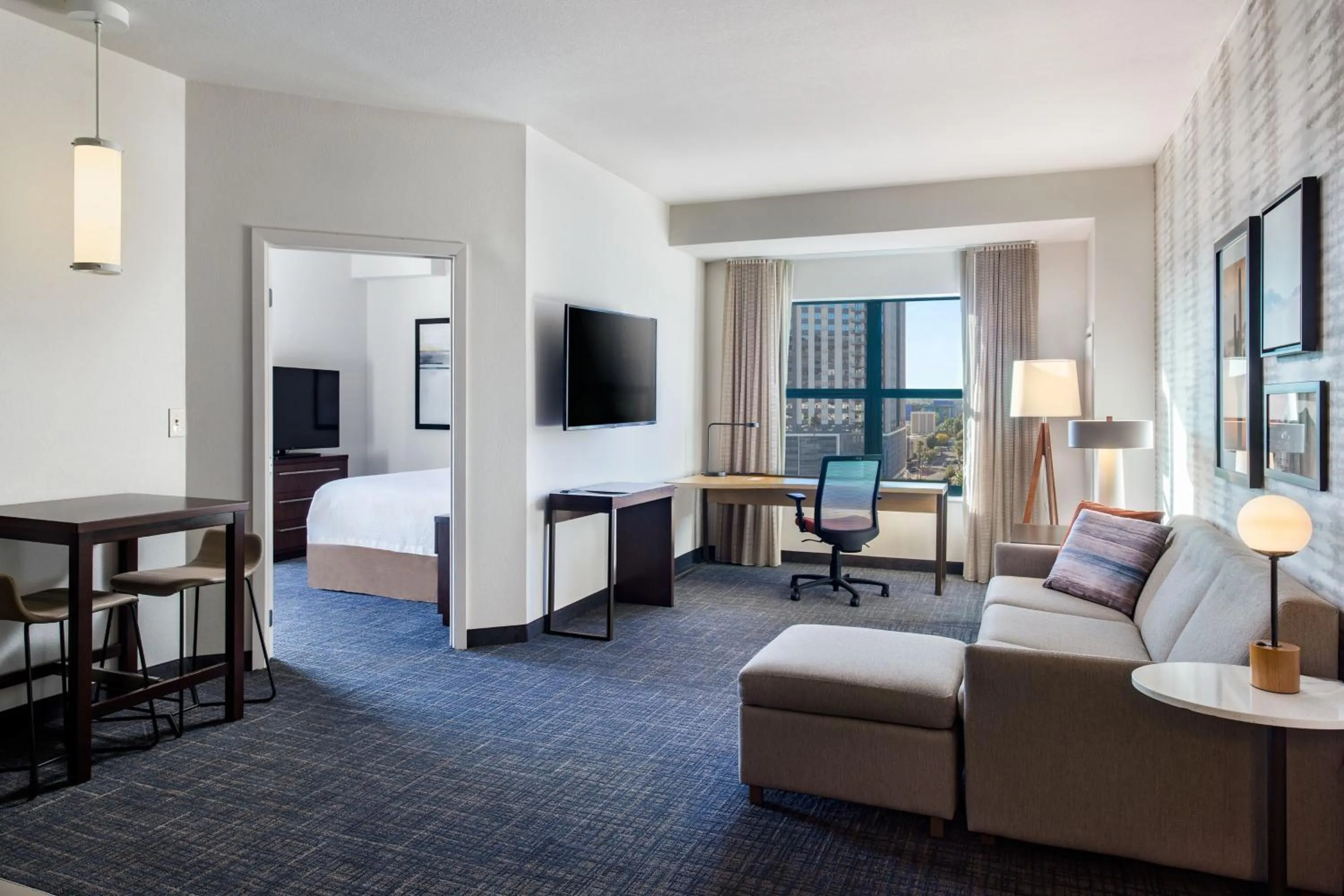 Bedroom, Bed in Residence Inn by Marriott Tempe Downtown/University