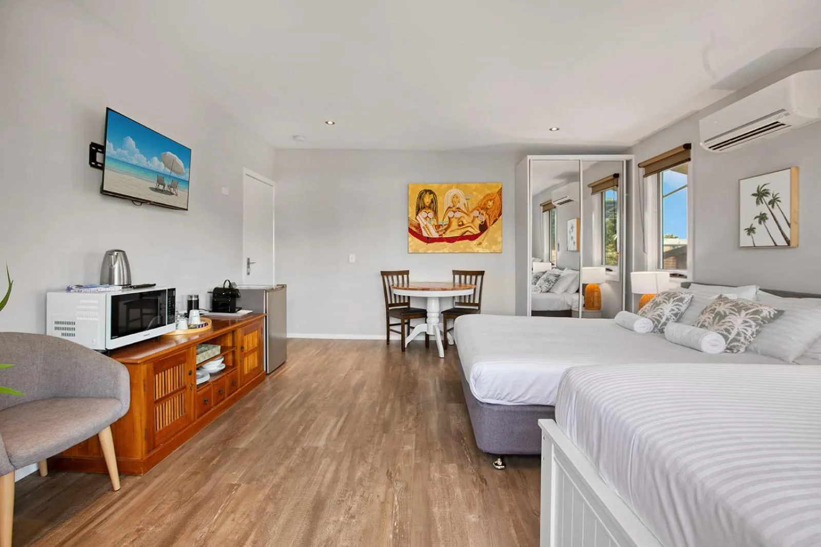 Bed in Saltwater Villas - Pet Friendly Accommodation