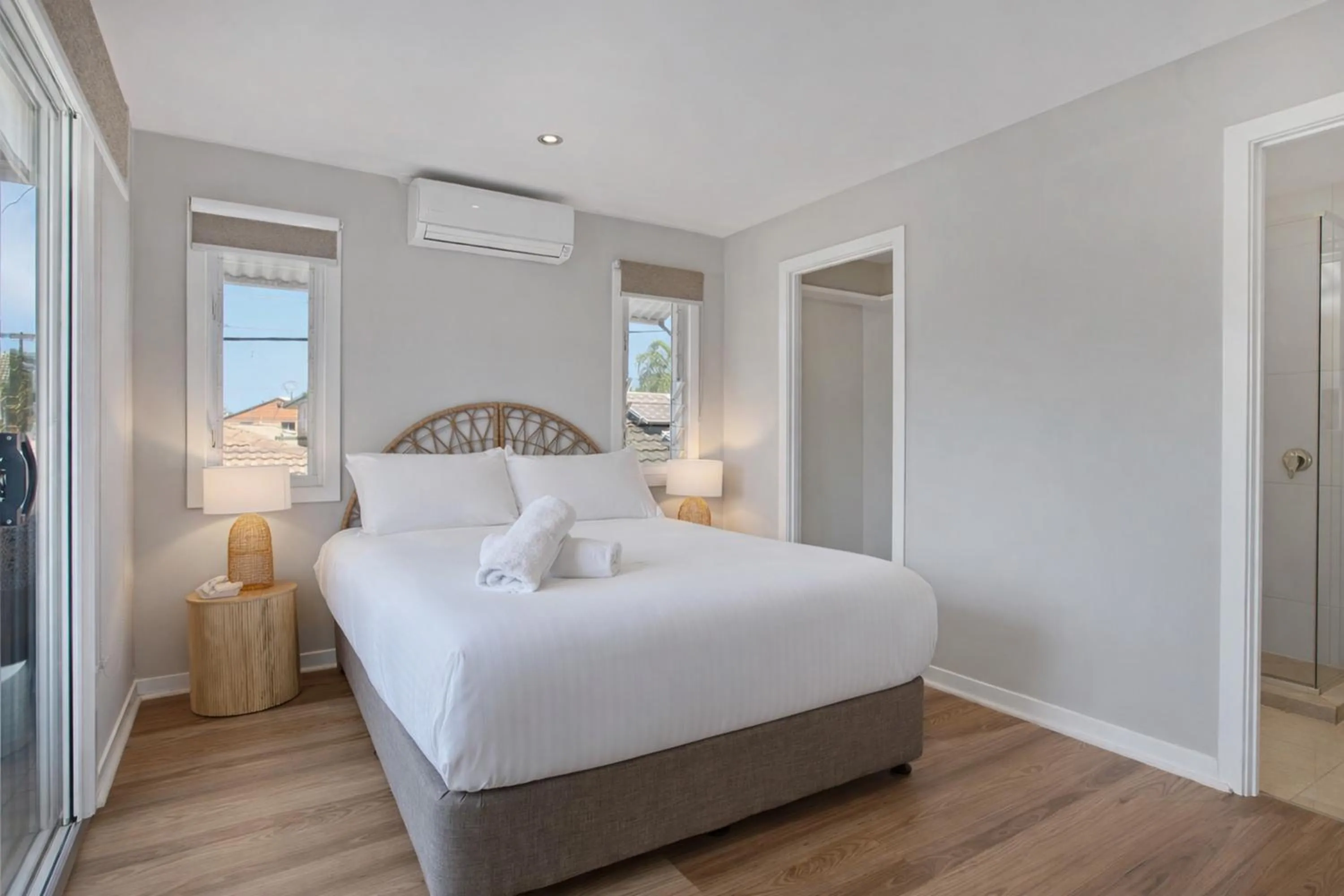 Bed in Saltwater Villas - Pet Friendly Accommodation