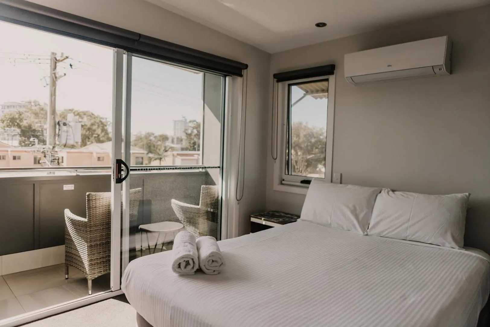 Bed in Saltwater Villas - Pet Friendly Accommodation