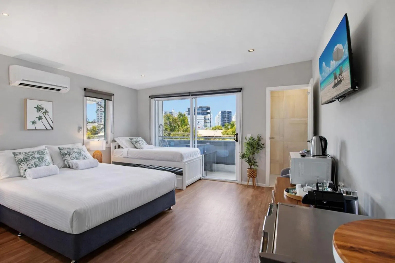 Bed in Saltwater Villas - Pet Friendly Accommodation