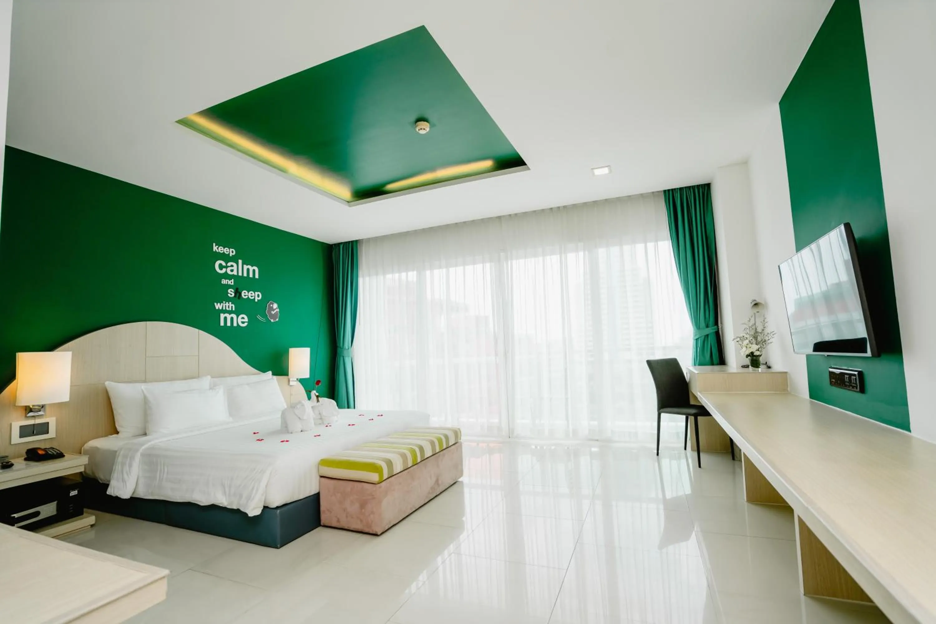 Photo of the whole room, Bed in SLEEP WITH ME HOTEL design hotel @ patong (SHA Plus+)
