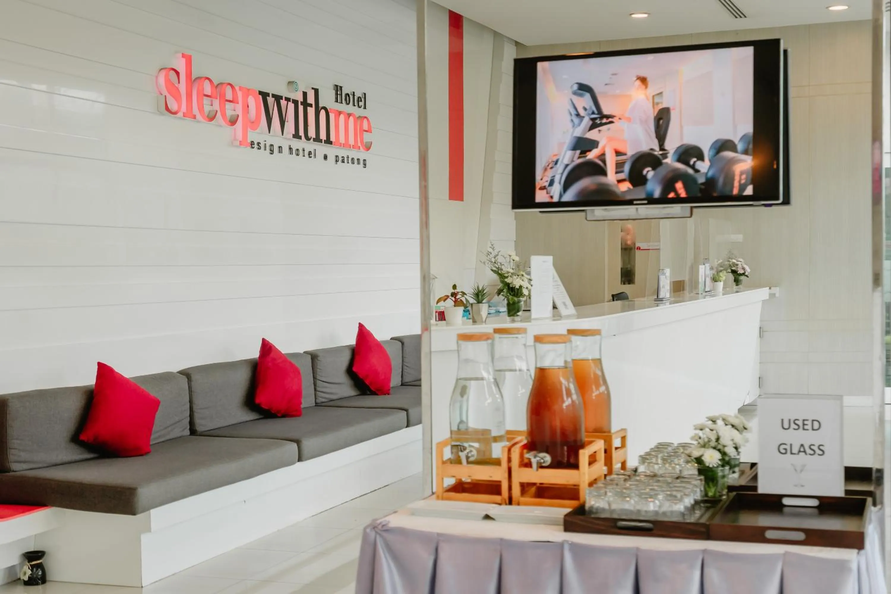 Lobby or reception in SLEEP WITH ME HOTEL design hotel @ patong (SHA Plus+)