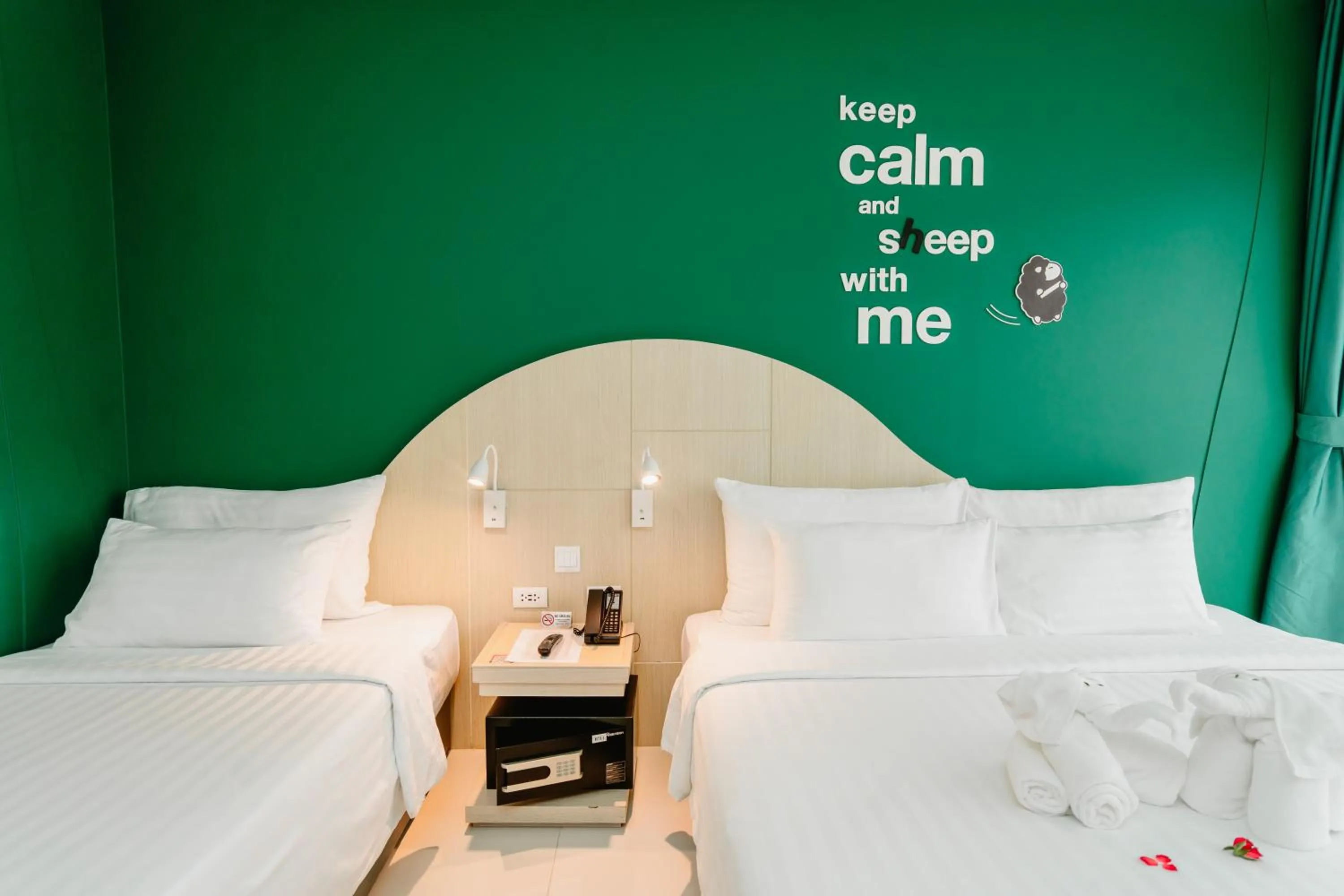 Bed in SLEEP WITH ME HOTEL design hotel @ patong (SHA Plus+)