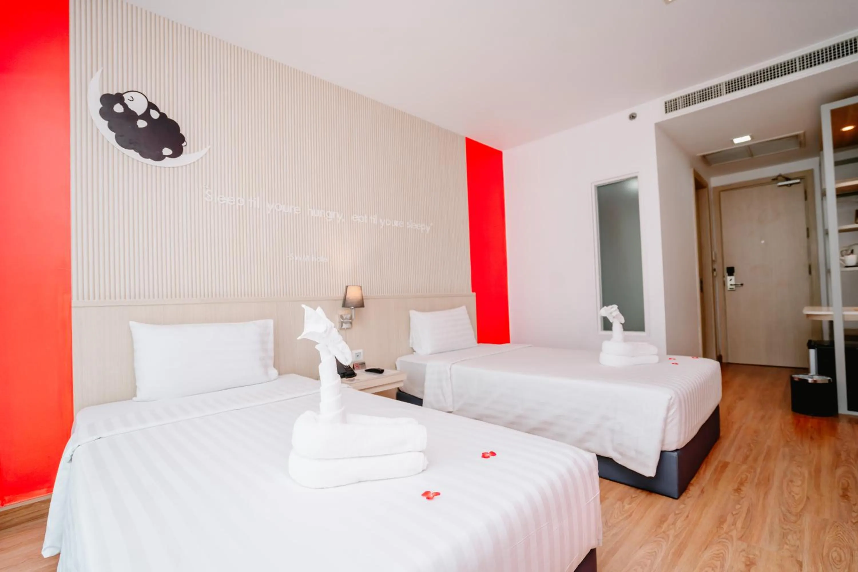 Bed in SLEEP WITH ME HOTEL design hotel @ patong (SHA Plus+)