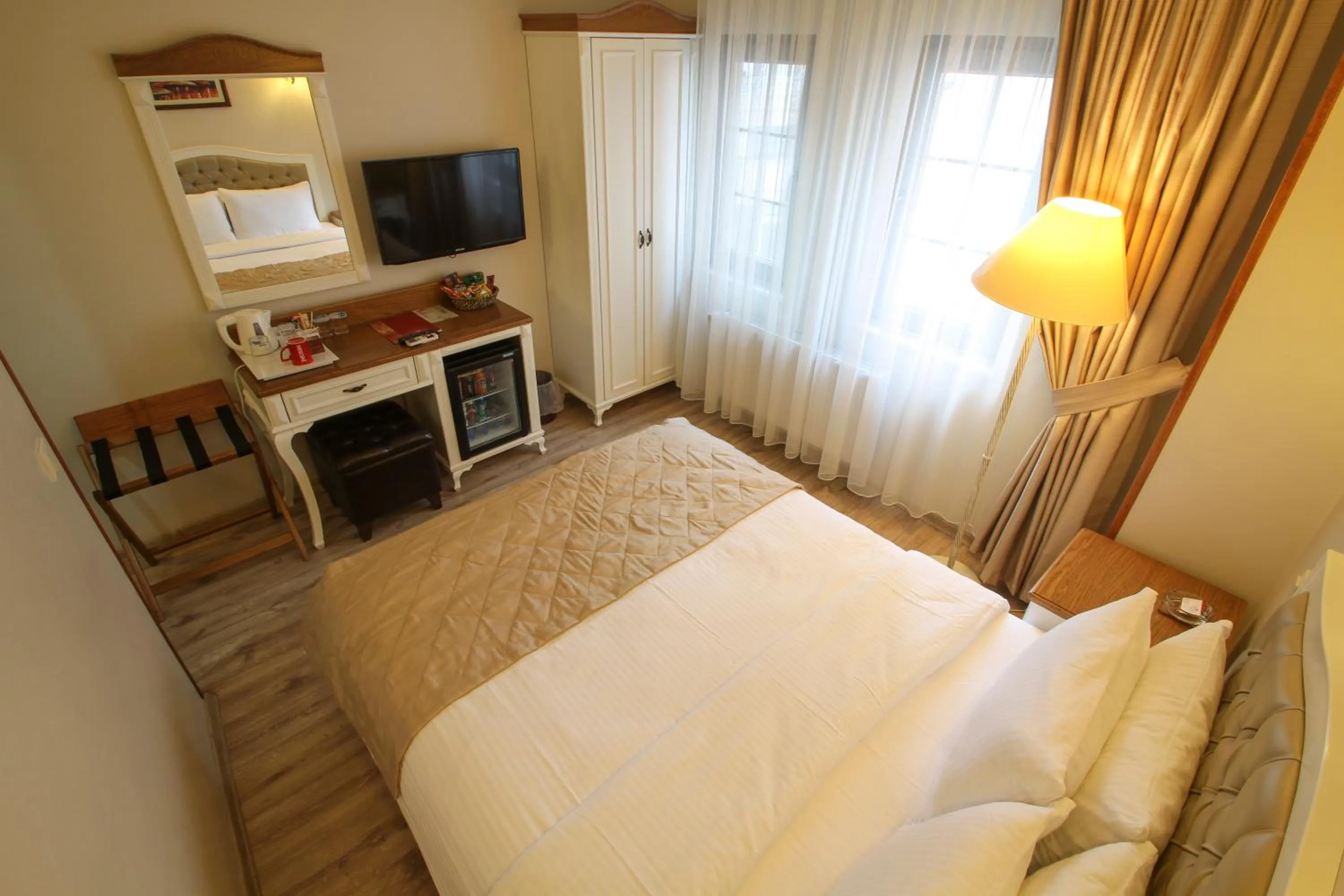 Decorative detail, Bed in Biga Palas Hotel