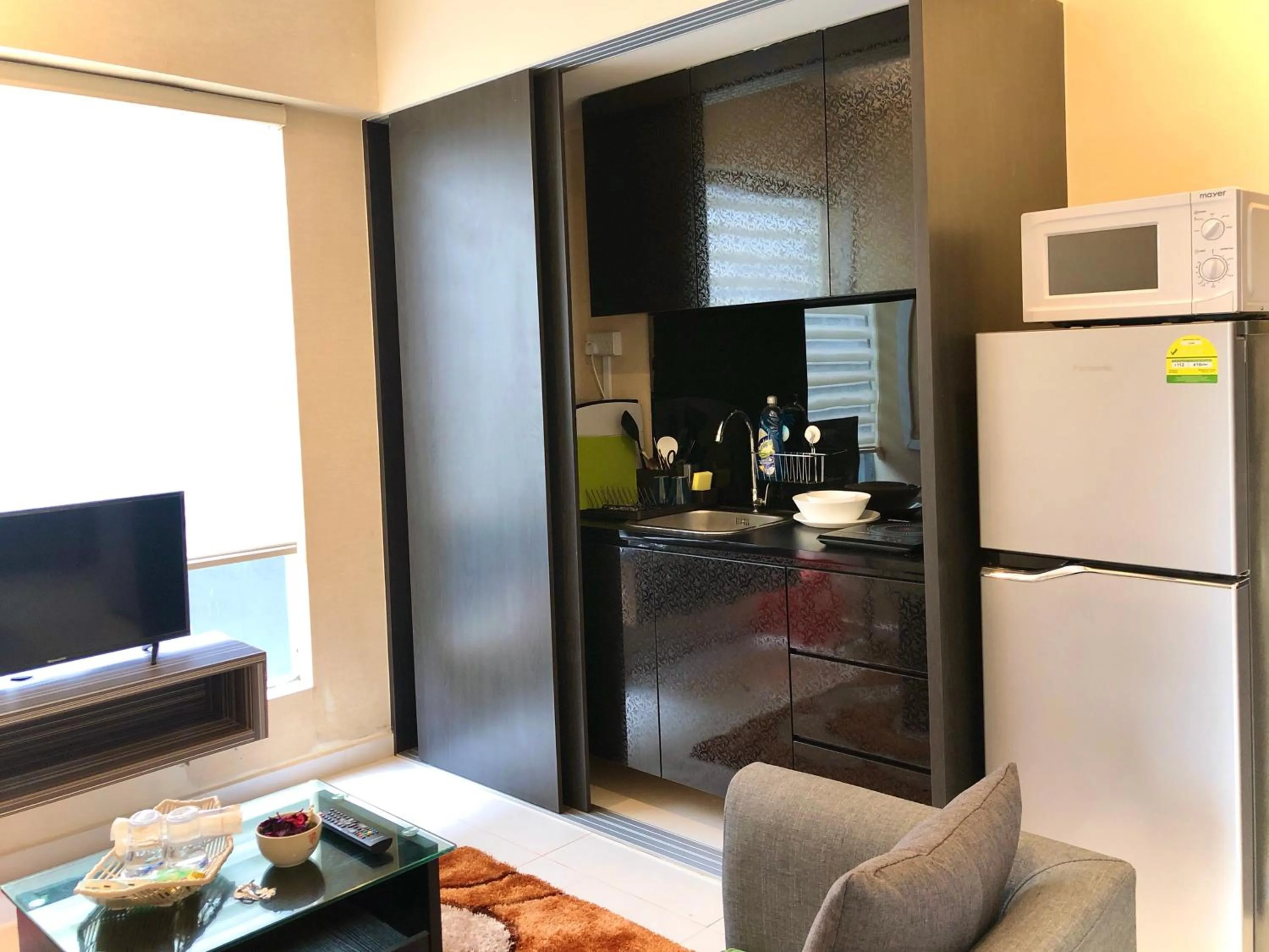 Living room in JJH Serviced Apartments near Serangoon MRT
