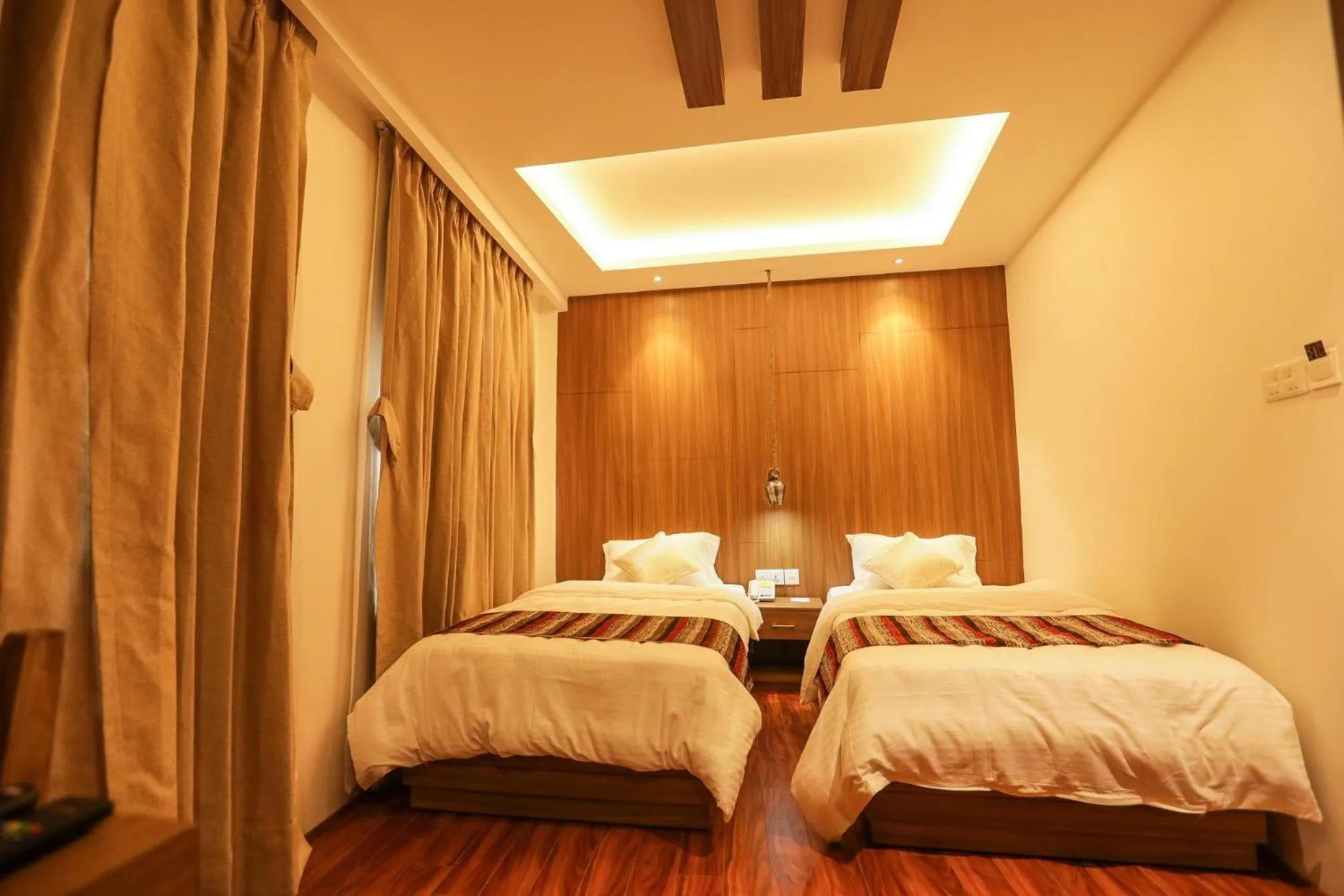 Bed in Flying Yak Kathmandu