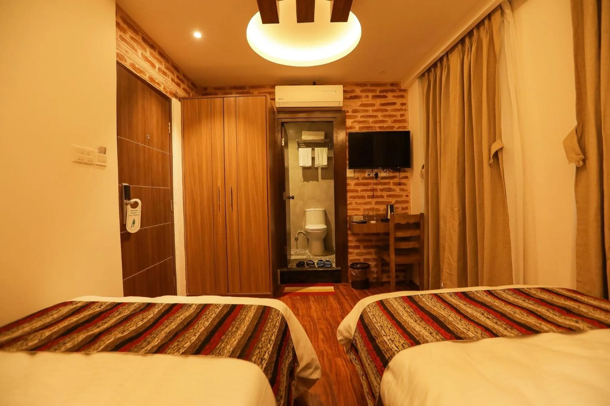 Bed in Flying Yak Kathmandu