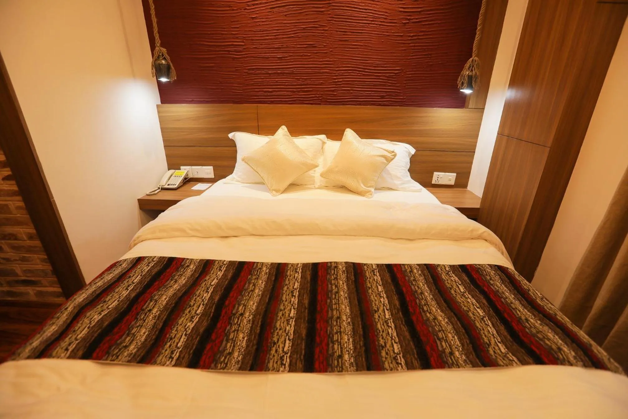 Bed in Flying Yak Kathmandu