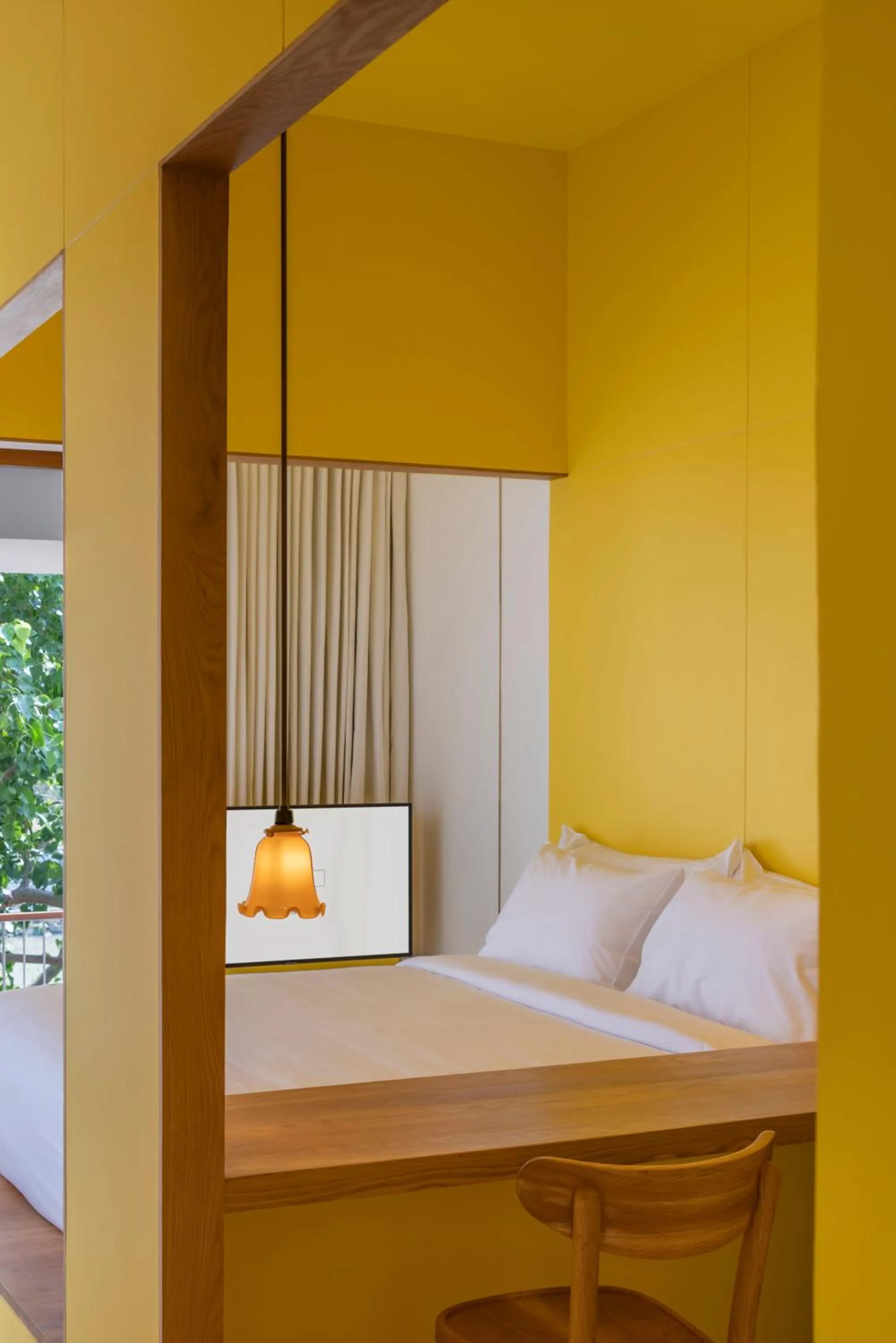 Bedroom, Bed in Baan Pomphet