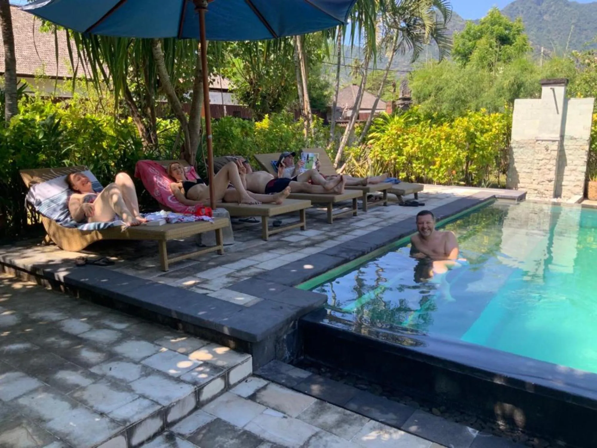 Pool view in Sunia Loka Bungalows & Dive Center