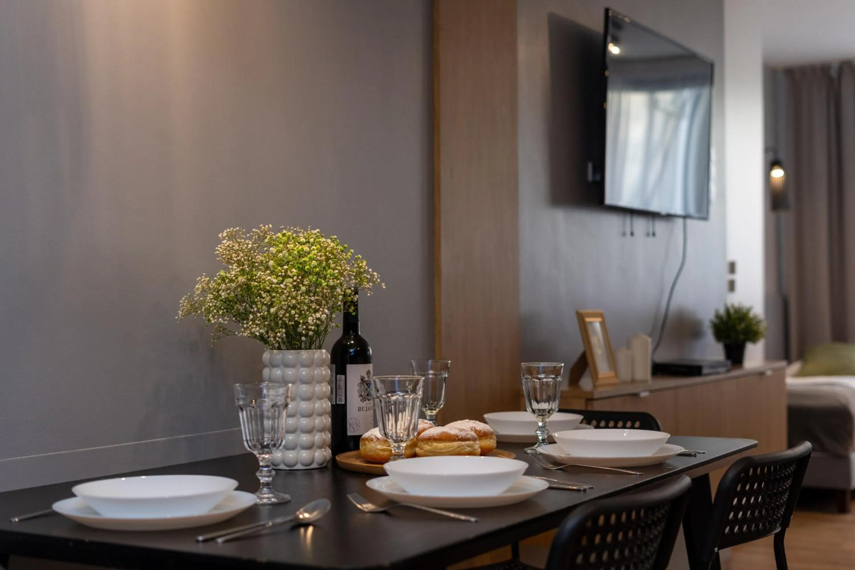 Seating area in Szewska 7 Apartments