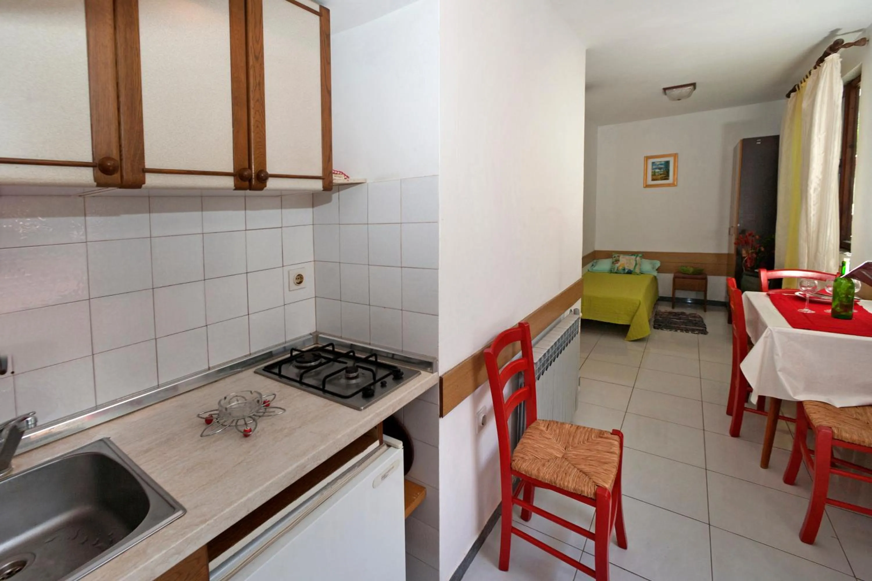 Kitchen or kitchenette in Apartments Mladenka