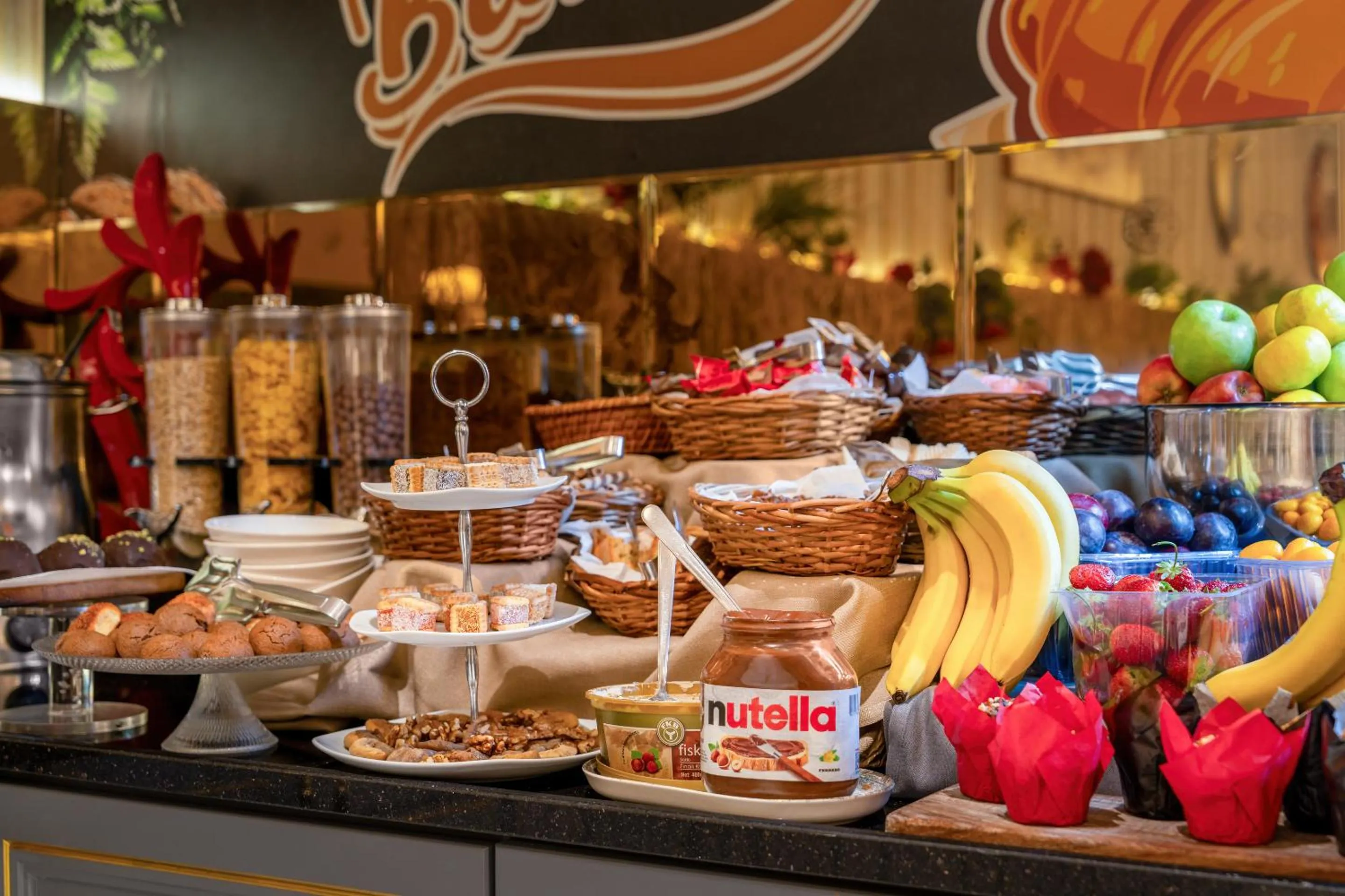 Buffet breakfast in Best Western Premier Hidden Hills Hotel