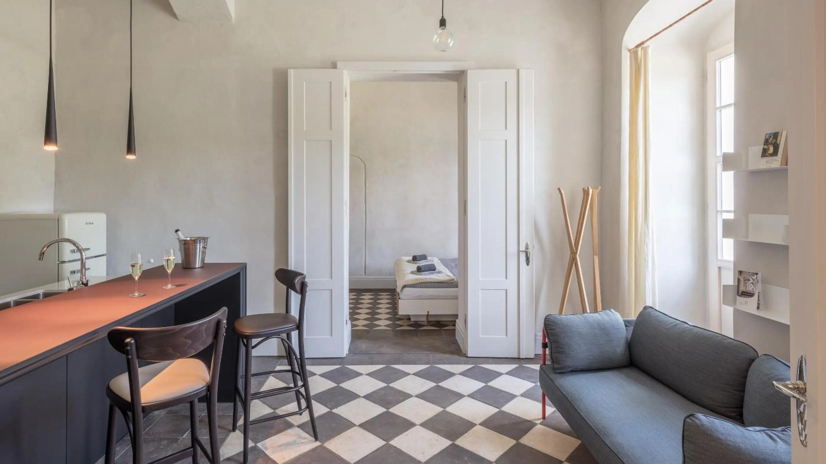 Seating area in Schloss Prossen